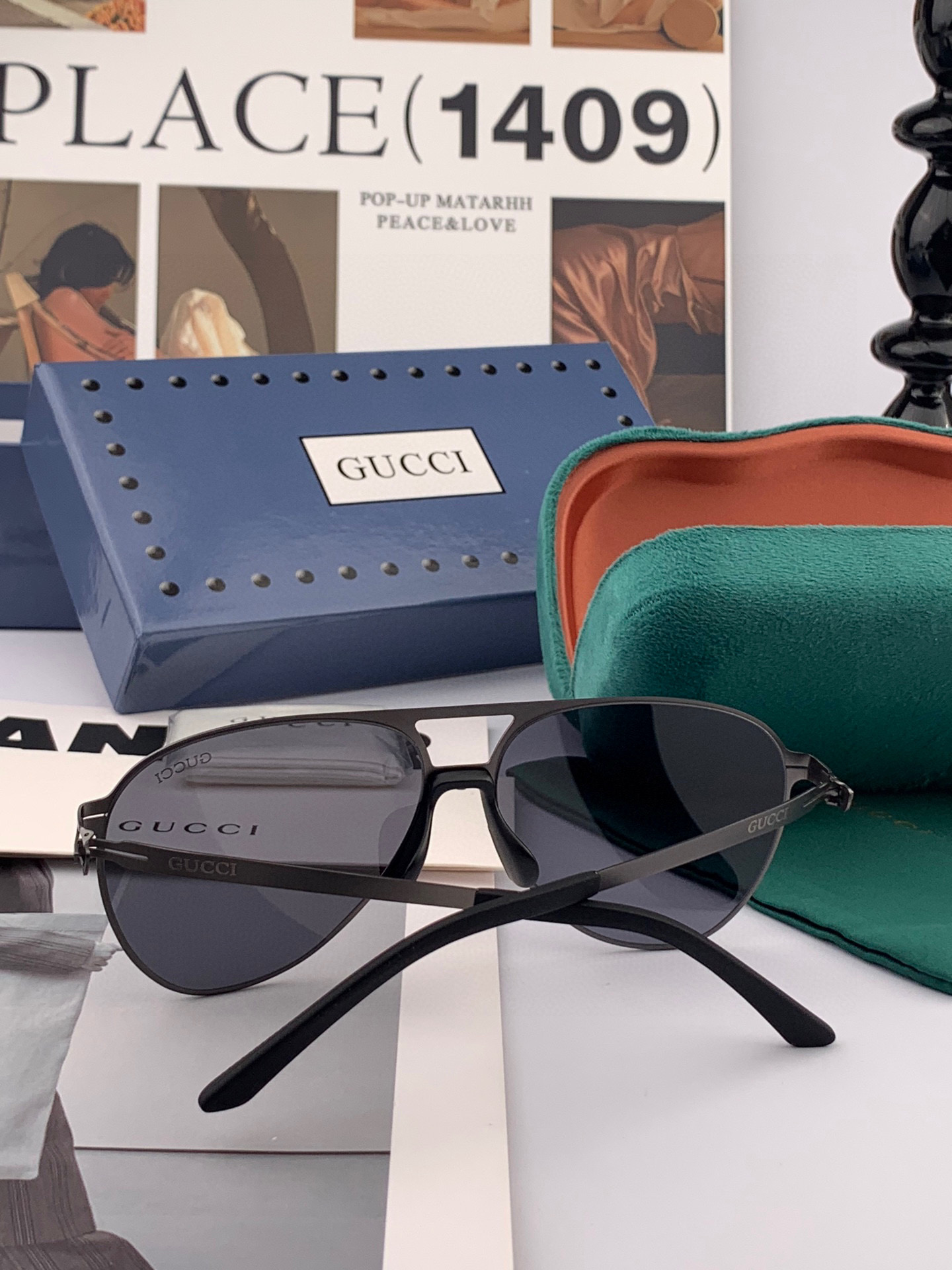 Gucci 2025 Unisex Aviator Sunglasses - Lightweight, Flexible, Polarized Lenses 8 i1747752575348 7215 0 6