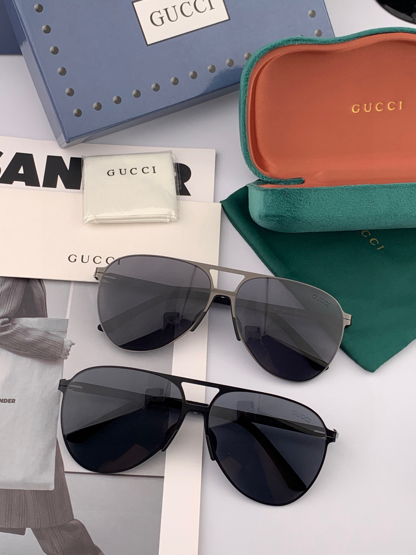 Gucci 2025 Unisex Aviator Sunglasses - Lightweight, Flexible, Polarized Lenses 10 i1747752577523 8765 0 8
