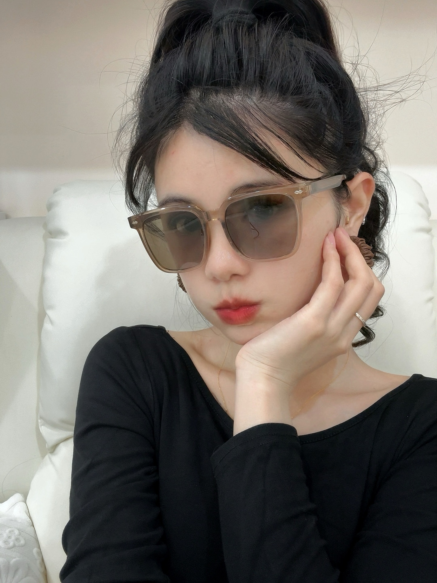 🔺GUCCI🔻古驰 GG方框太阳镜 完美品质 🎓独特设计  适合各种脸型 亮相时装周 超时尚百搭 实物精