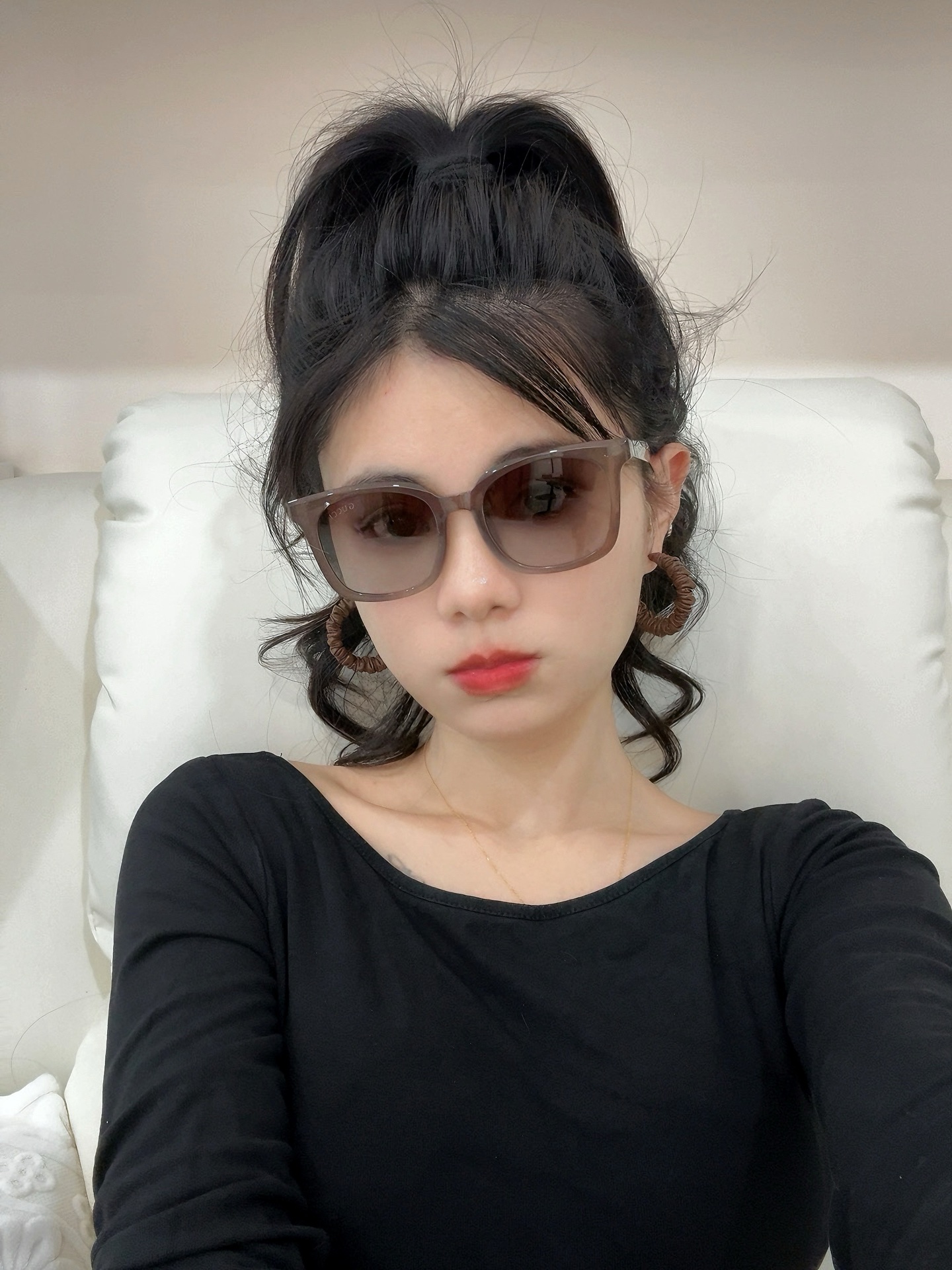  【TR偏光系列】Gucci   经典的方框设计，不挑脸型，无论搭配大衣还是连衣裙都非常显气质尼龙偏光镜