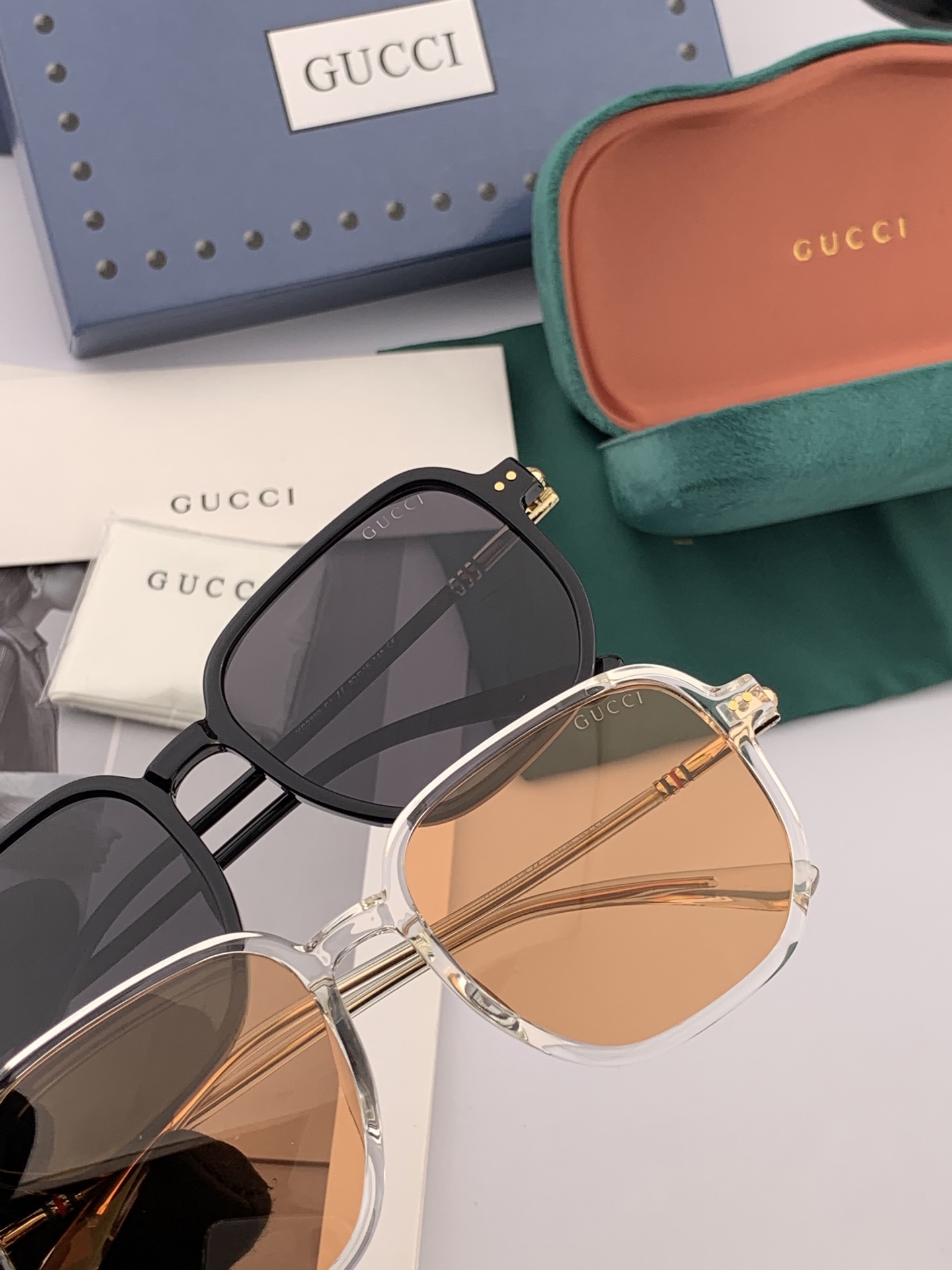   【TR偏光系列】Gucci   经典的方框设计，不挑脸型，无论搭配大衣还是连衣裙都非常显气质尼龙偏光