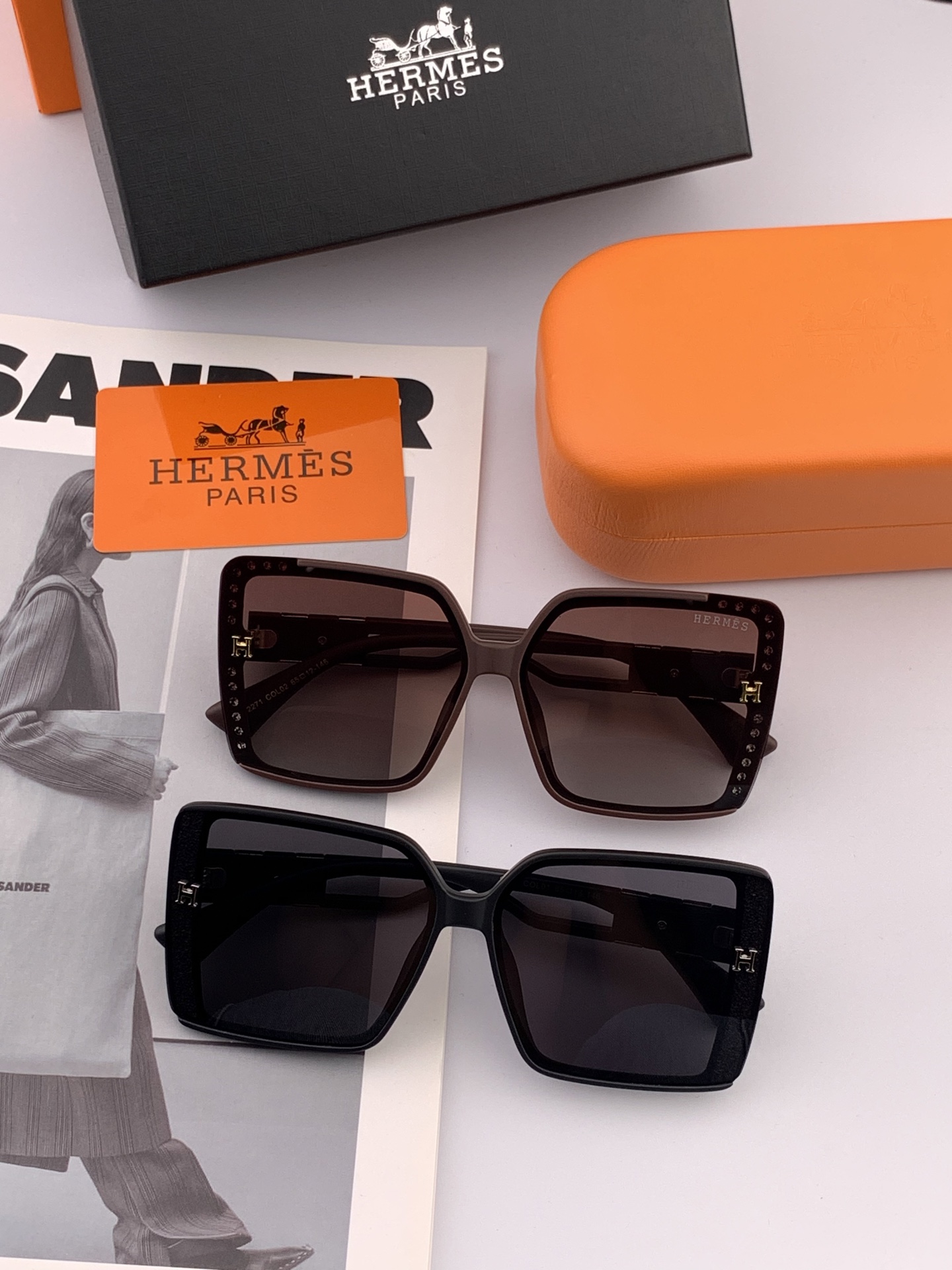   【TR偏光系列太阳镜】HERMES 爱马仕 🎈原版出货 网红超爆款💙经典奢华全球风强酷亲亲 时尚方框