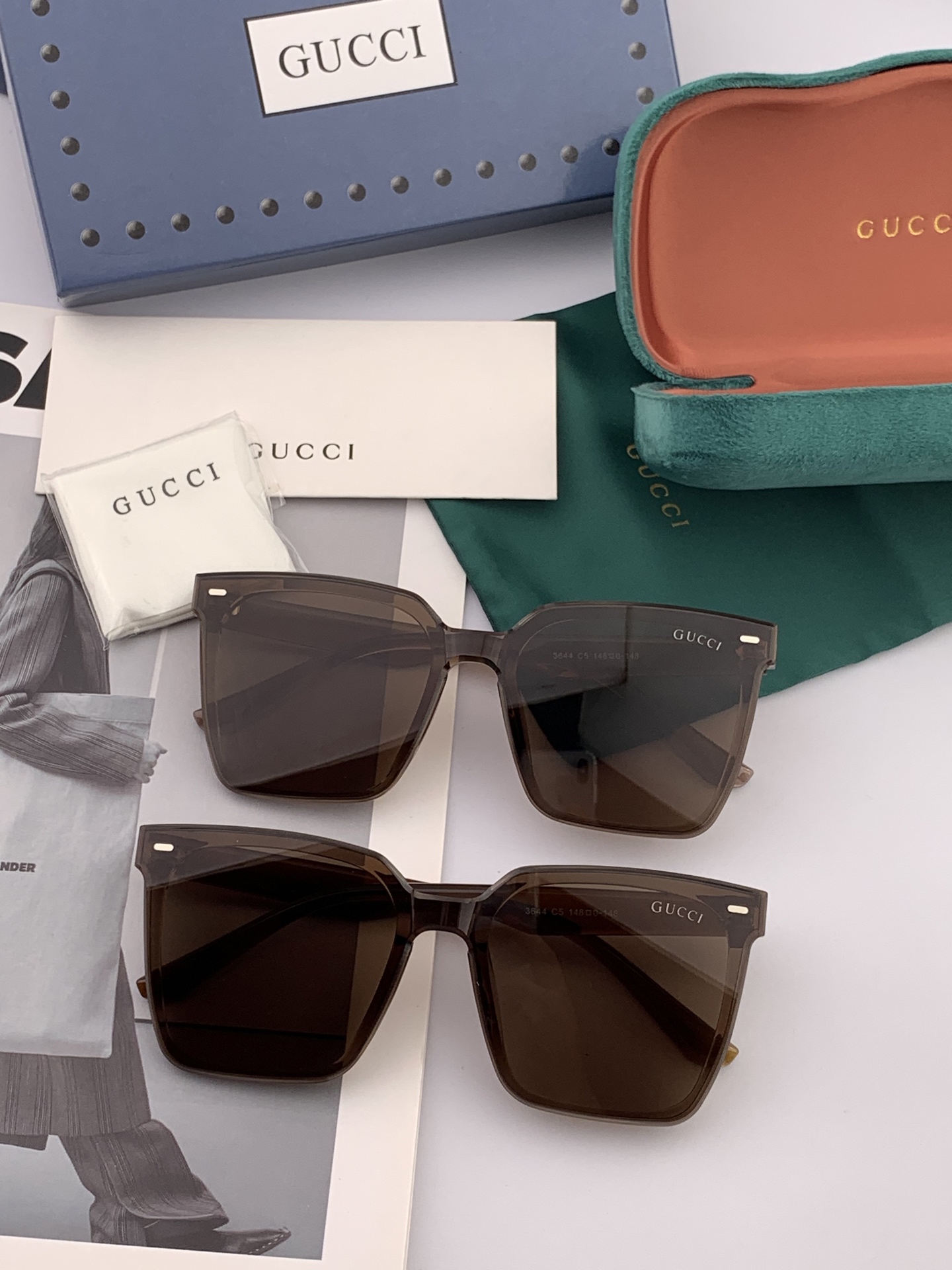  🔺 【GUCCI-尼龙偏光连体太阳镜】2025开春新款 潮流爆款 时尚方框偏光太阳镜 高品质 佩戴舒适