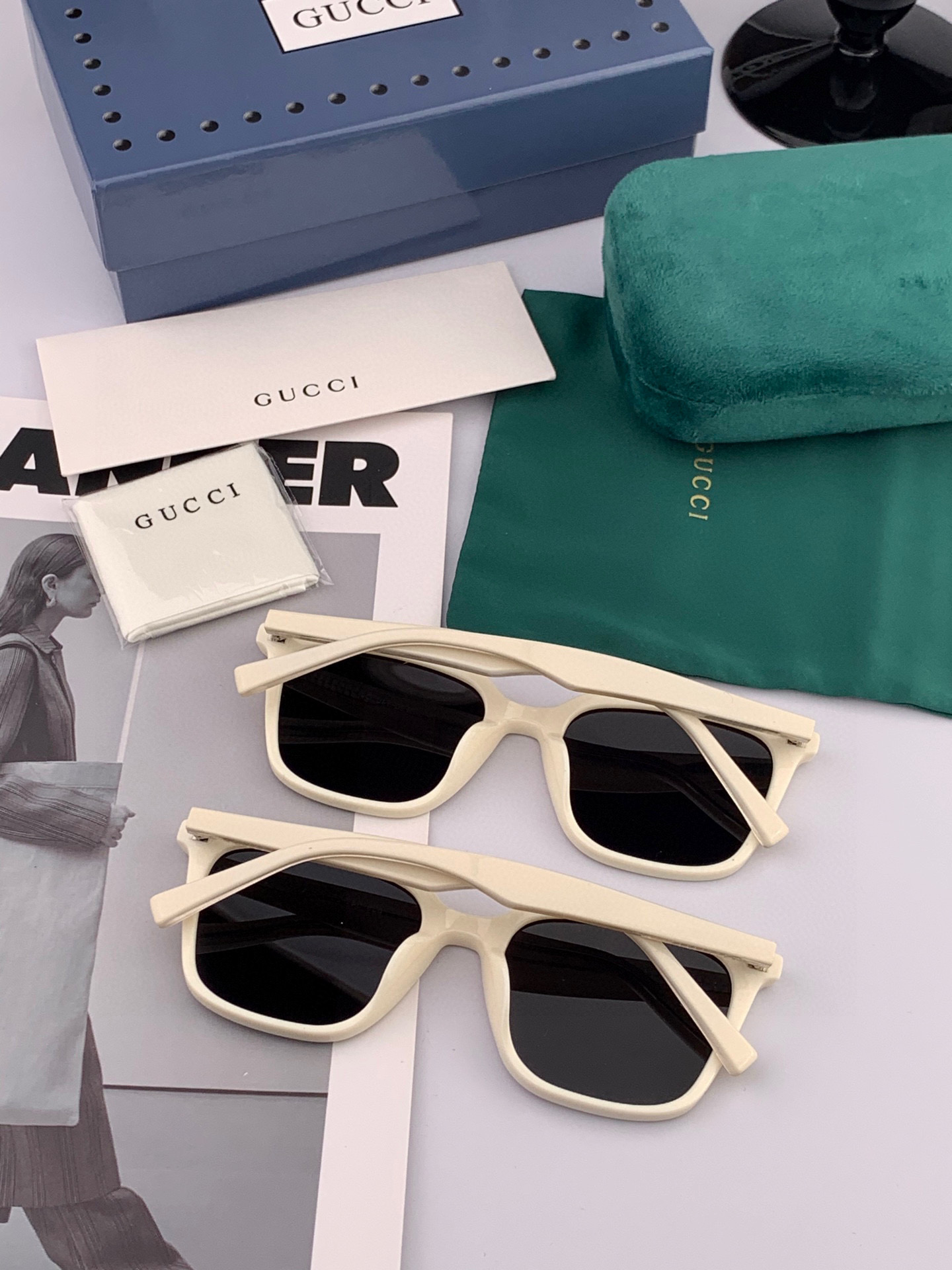  🔺 【GUCCI-偏光太阳镜】2025开春新款 潮流爆款 时尚圆框偏光太阳镜 高品质 佩戴舒适 网红潮