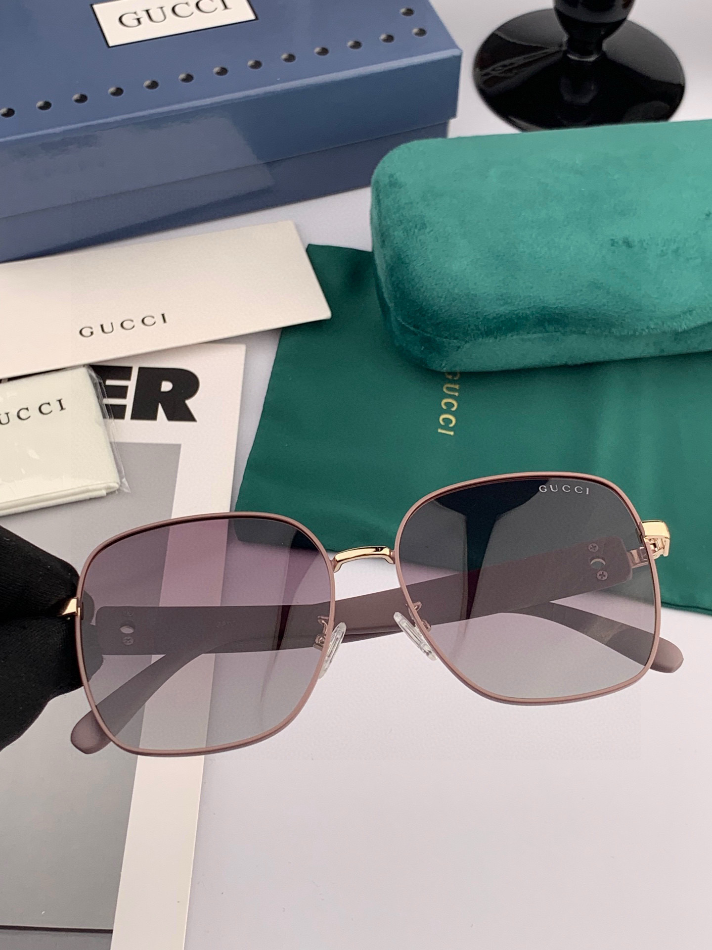 🔺GUCCI🔻古驰 GG圆框太阳镜 完美品质 🎓独特设计  适合各种脸型 亮相时装周 超时尚百搭 实物