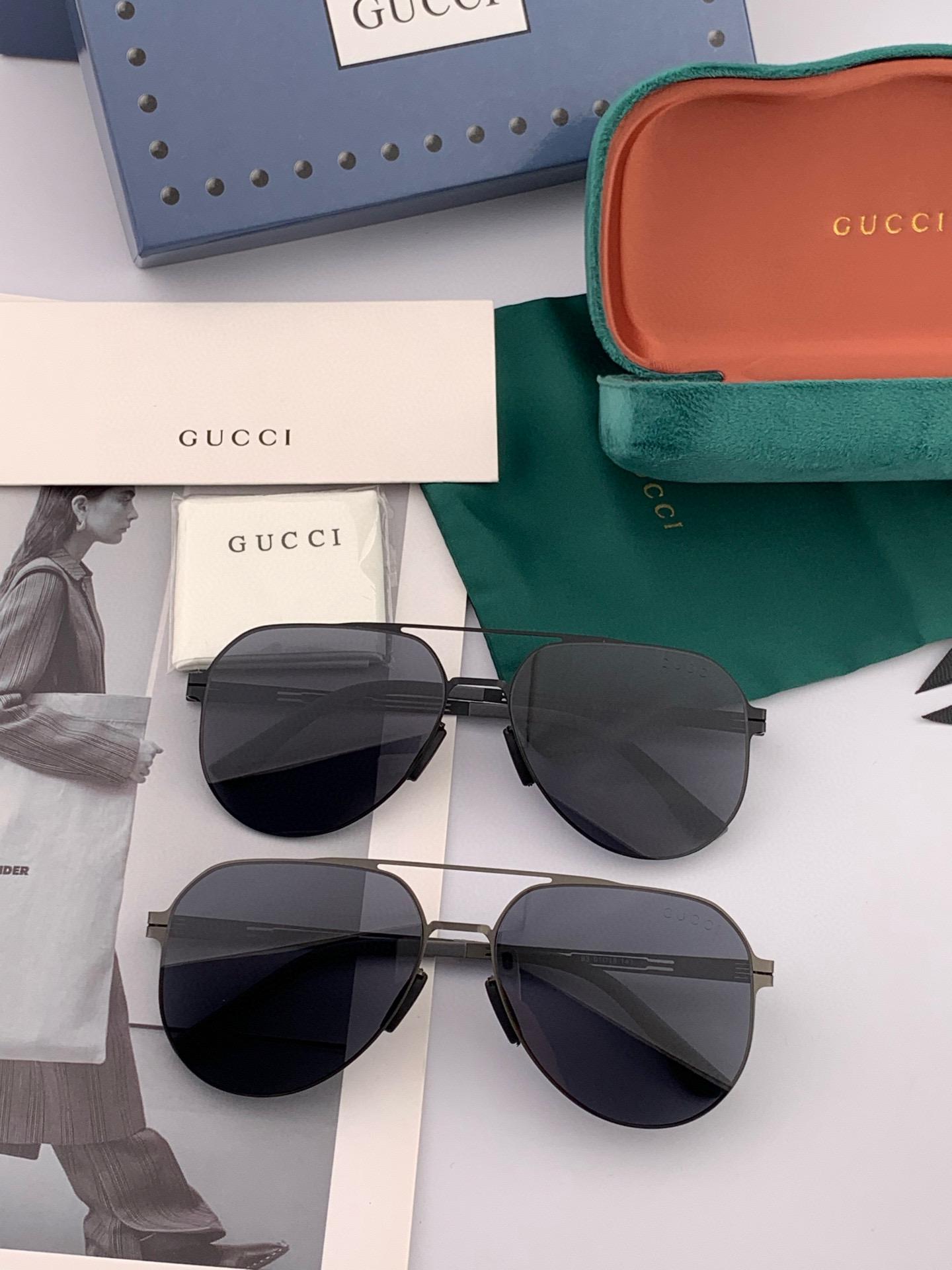 ♦️ GUCCI 2025新款男女情侣款太阳镜多边形墨镜iP电镀永不褪色 超轻超有弹性整幅眼镜无螺丝重要