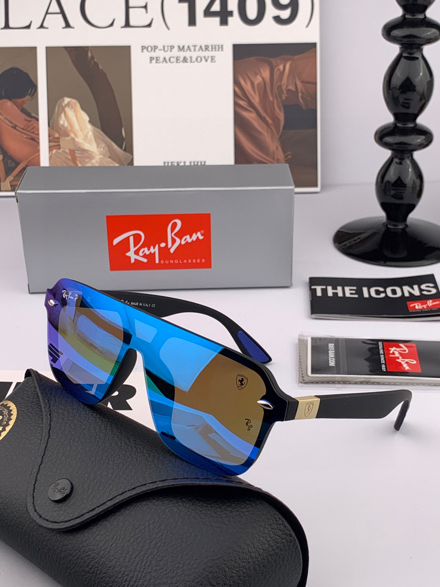  RAYBAN 😈雷朋 RB22300💚🔵💜👓时尚偏光🌻🌻💟炫‮潮彩‬款太阳镜，男女通用🔝🔝。size：