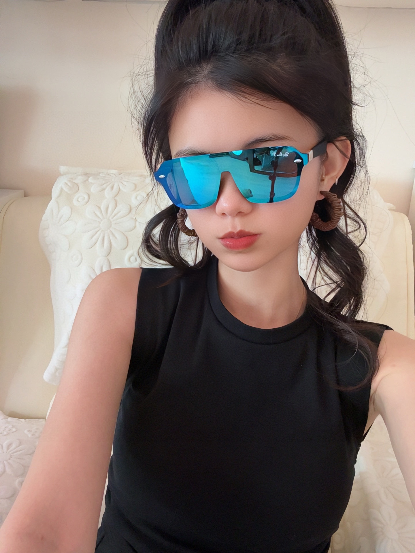  RAYBAN 😈雷朋 RB22300💚🔵💜👓时尚偏光🌻🌻💟炫‮潮彩‬款太阳镜，男女通用🔝🔝。size：