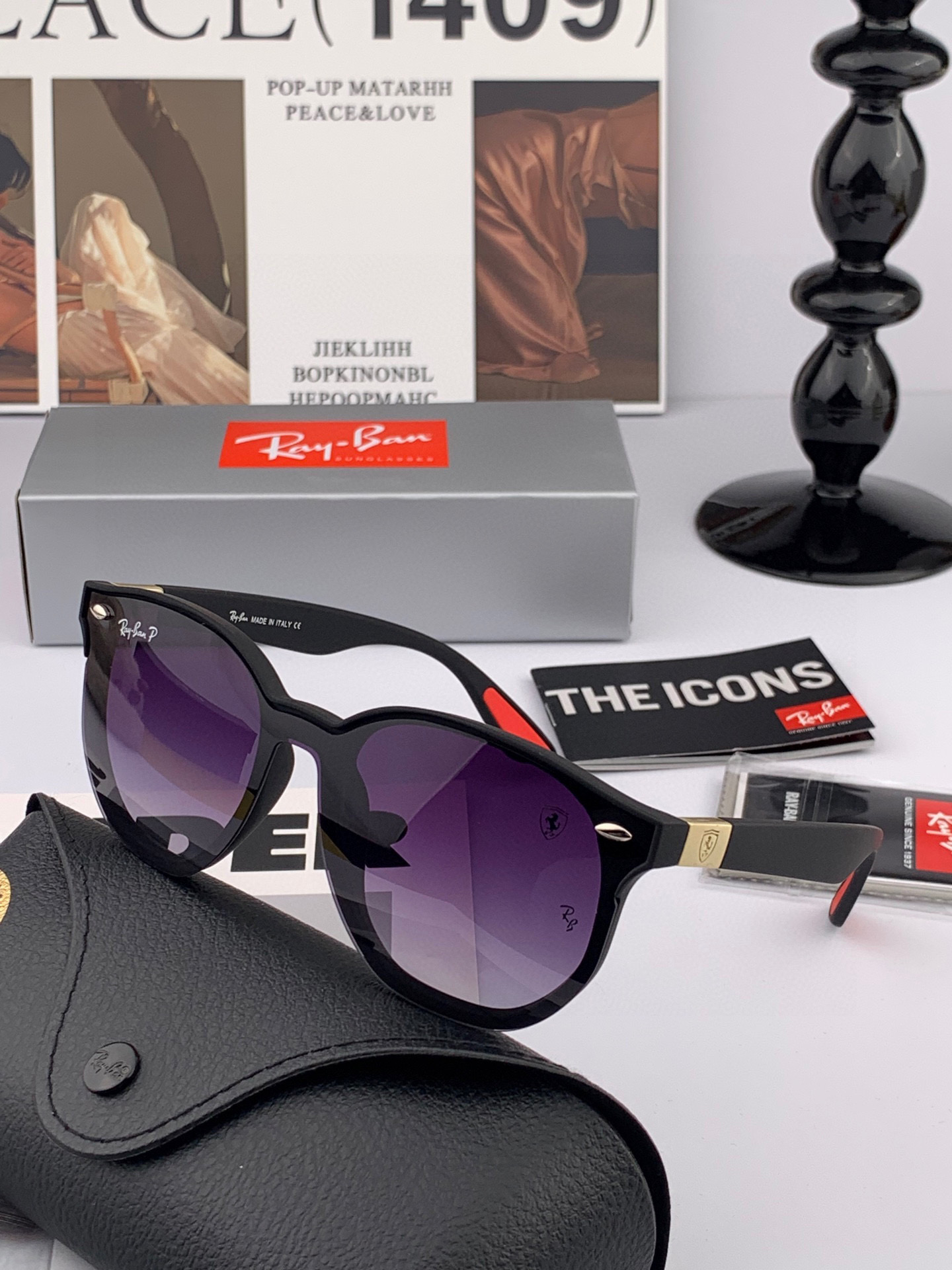  RAYBAN 😈雷朋 RB22301💚🔵💜👓时尚偏光🌻🌻💟炫‮潮彩‬款太阳镜，男女通用🔝🔝。size：