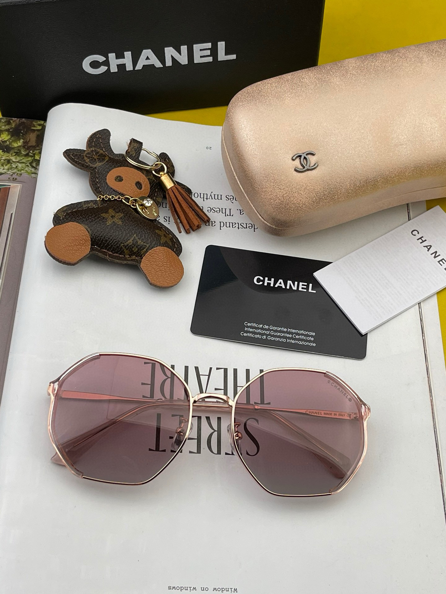 香奈儿🔺Chanel🔻2025官方众多明星同款色香奈儿‼‼新款大框偏光墨镜 🌈🌈宝丽来超清偏光太阳镜🔝🔝