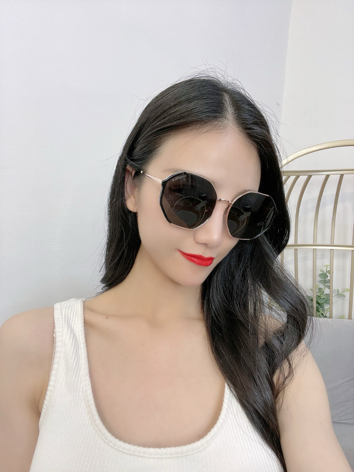 香奈儿🔺Chanel🔻2025官方众多明星同款色香奈儿‼‼新款大框偏光墨镜 🌈🌈宝丽来超清偏光太阳镜🔝🔝
