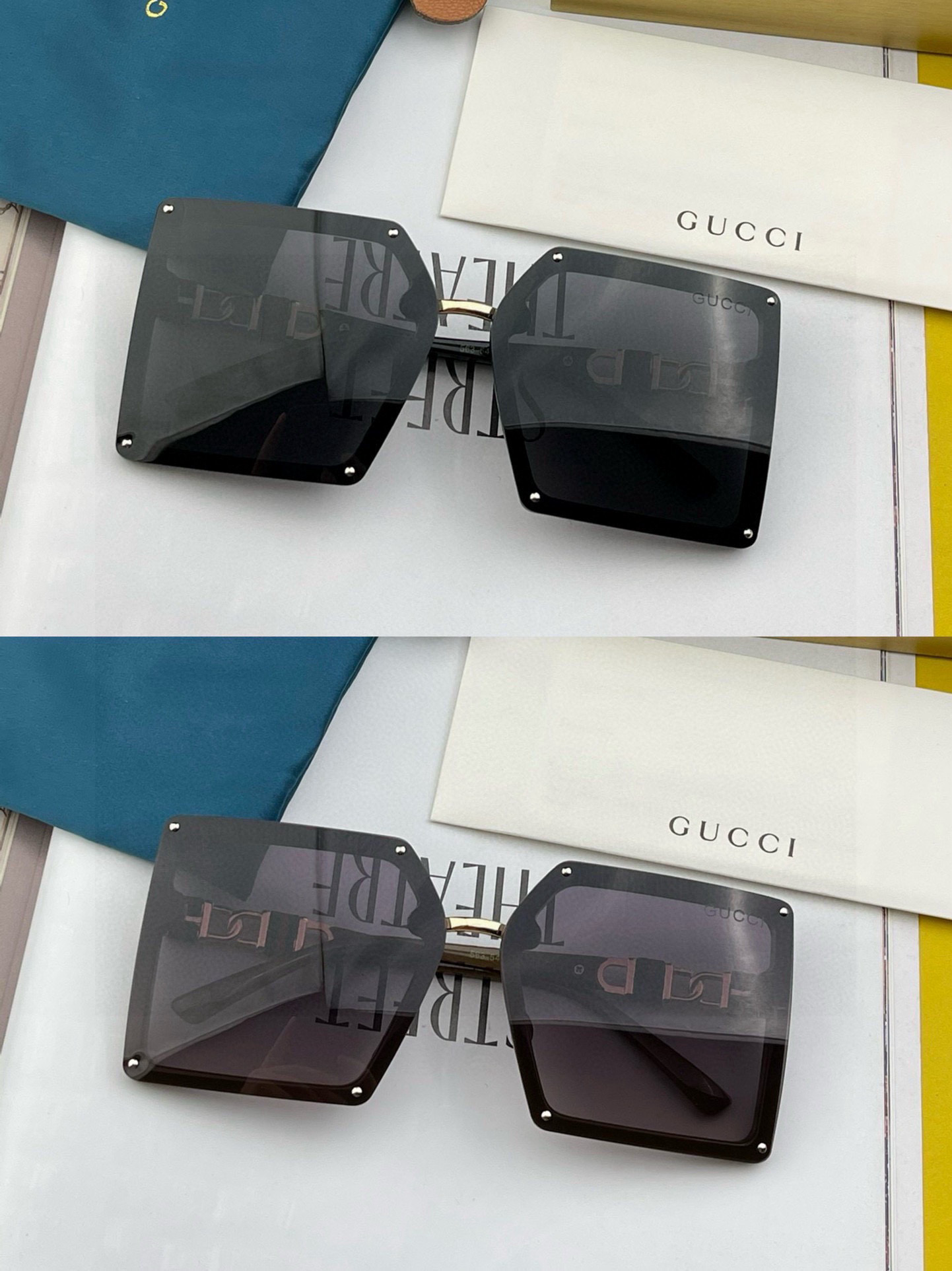  【TR偏光系列】Gucci   经典的方框设计，不挑脸型，无论搭配大衣还是连衣裙都非常显气质偏光镜片预