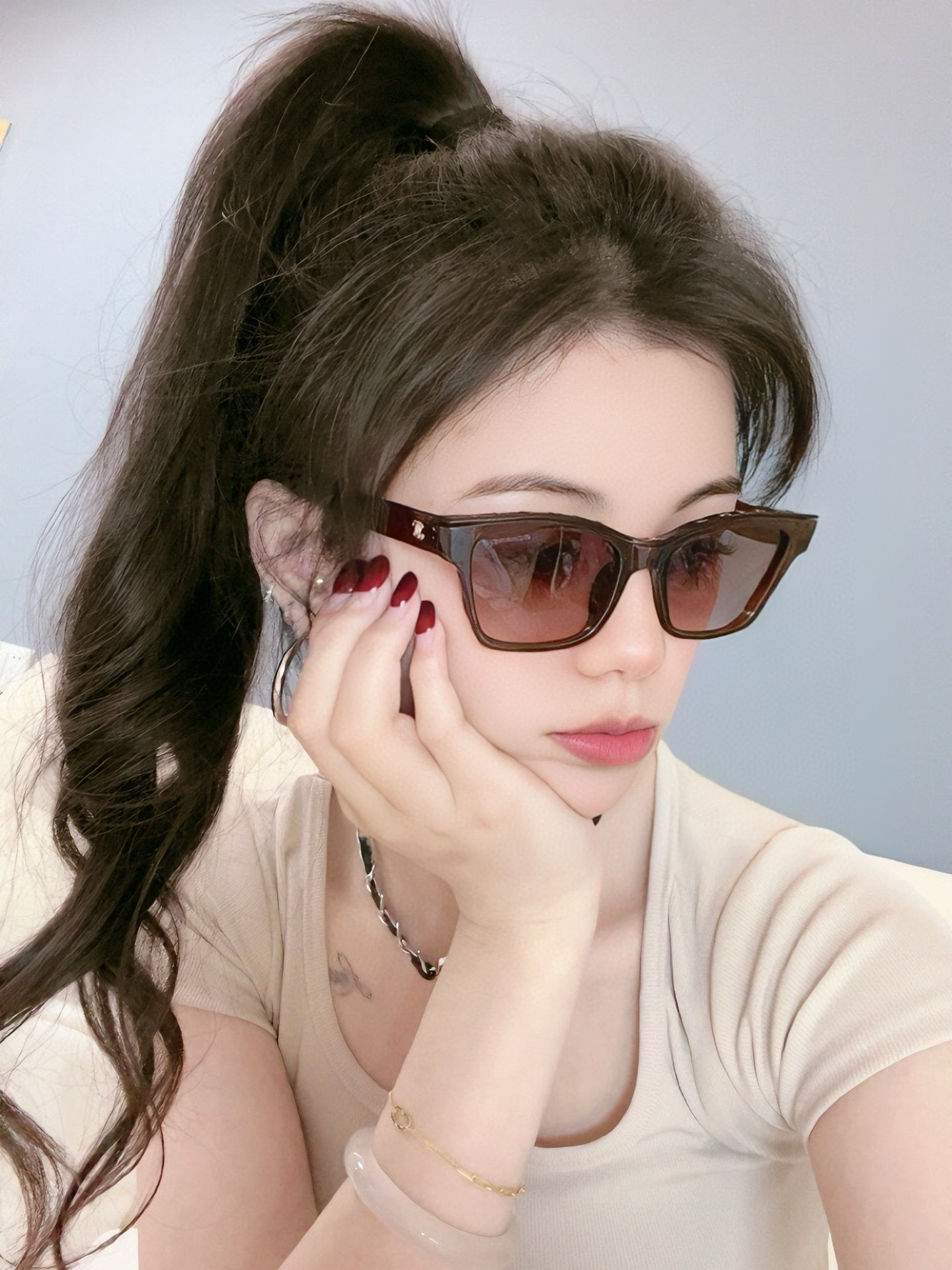 NO:357017,New CHANEL Chanel sunglasses interpret the latest spring and summer glasses with unique charm and avant-garde style, with super good texture and comfortable wearing. Model CH6982 glasses sunglasses sunglasses, glasses, chanel, chanel19860909新品CHANEL 香奈儿太阳镜以独特魅力和前卫风格诠释春夏最新眼镜,质感超好佩带舒适 型号CH6982眼镜墨镜太阳镜,眼镜,chanel,chanel,glasses