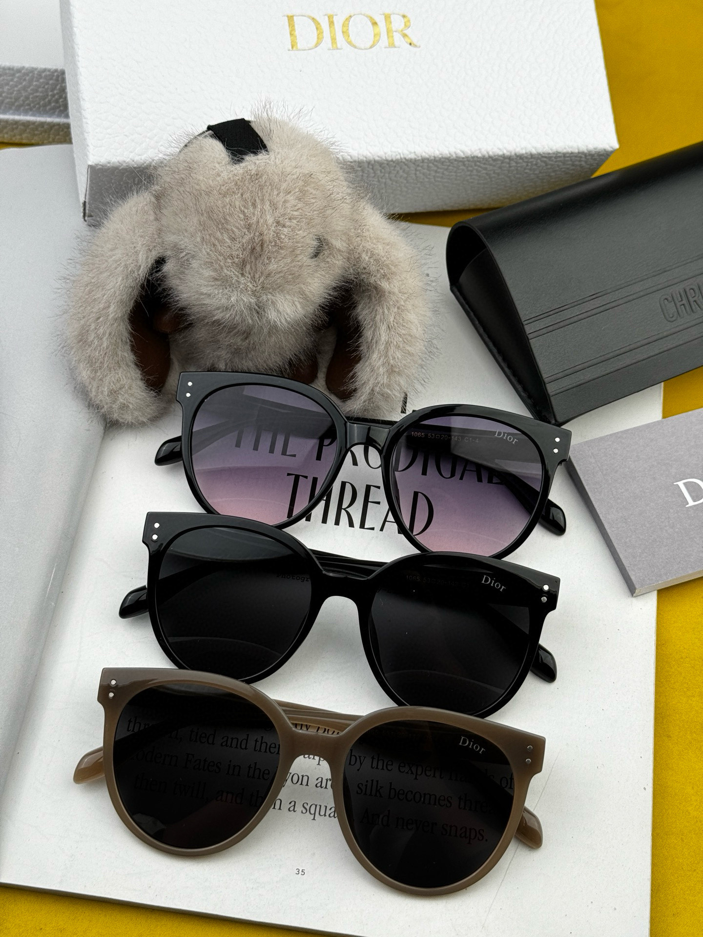  🔺 【DIOR-迪奥】2025开春新款 潮流爆款 时尚圆框偏光太阳镜 高品质 佩戴舒适 网红潮款墨镜 