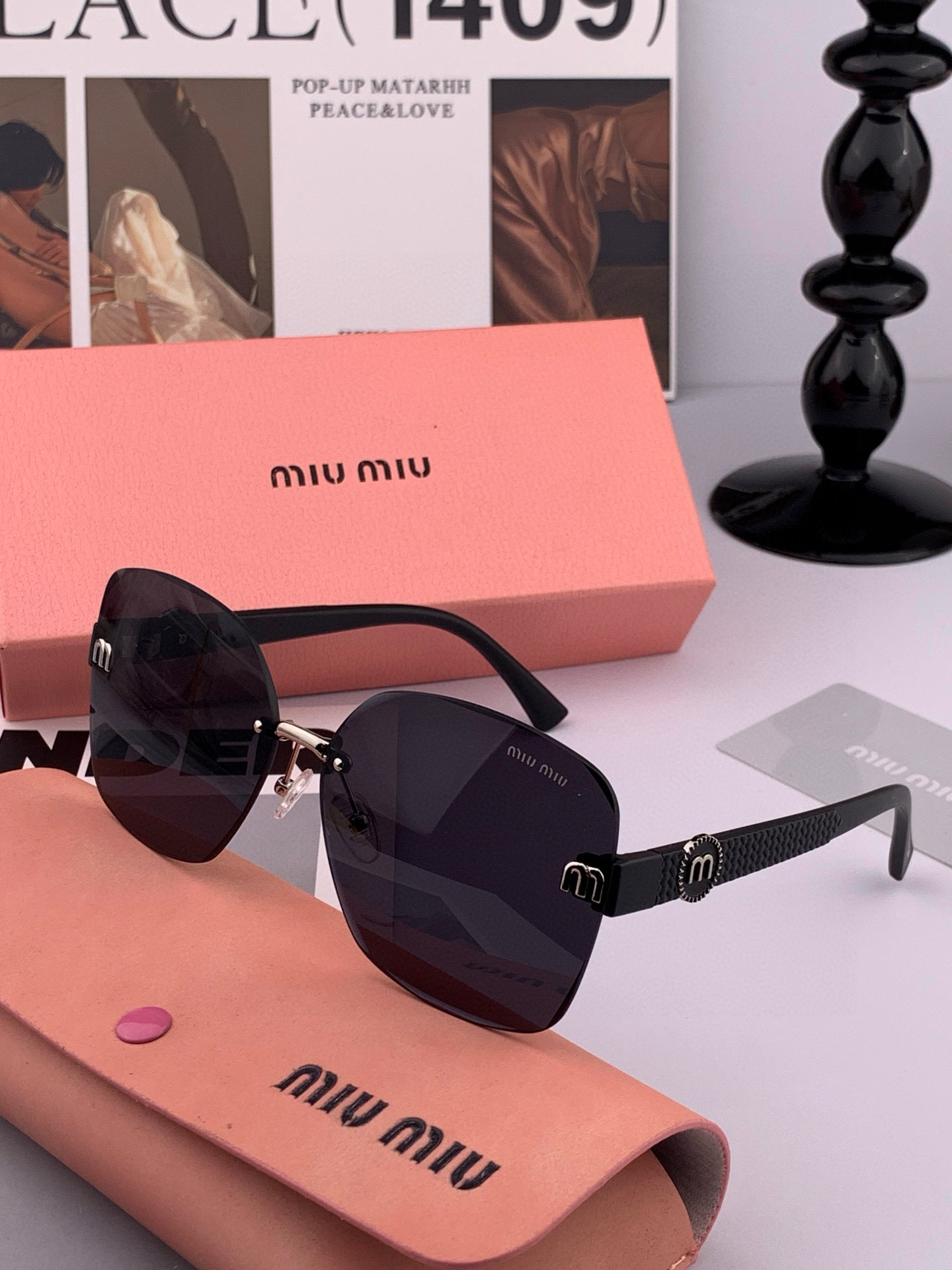   MIUMIU/缪缪🖇🖇2025开春新款🌟闪耀新款璀璨登台 ❤❤太阳镜潮品 精致个性设计简约时尚 专柜