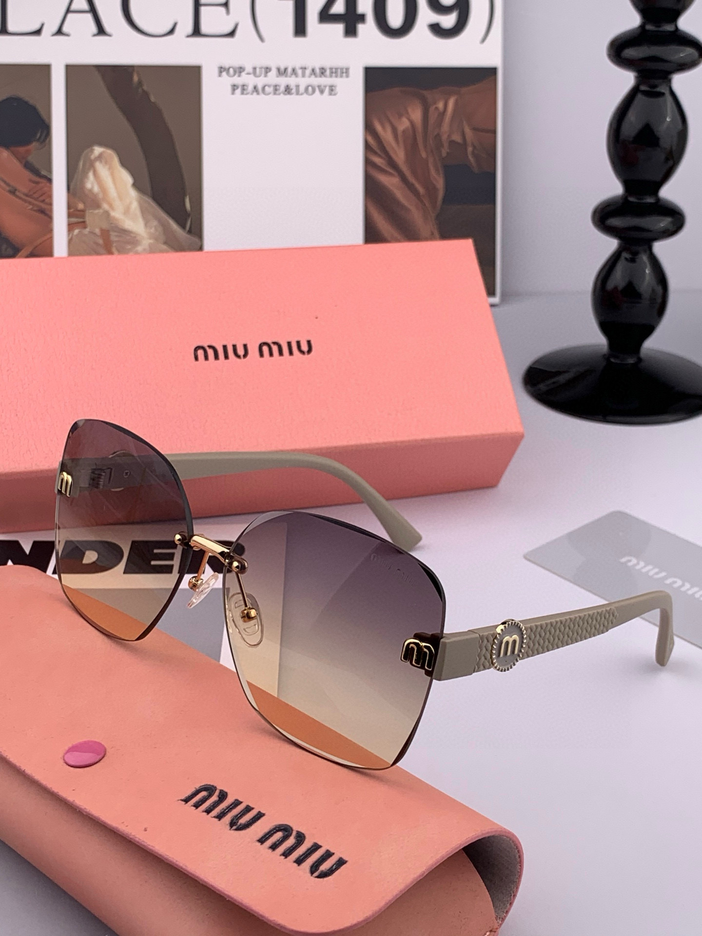   MIUMIU/缪缪🖇🖇2025开春新款🌟闪耀新款璀璨登台 ❤❤太阳镜潮品 精致个性设计简约时尚 专柜