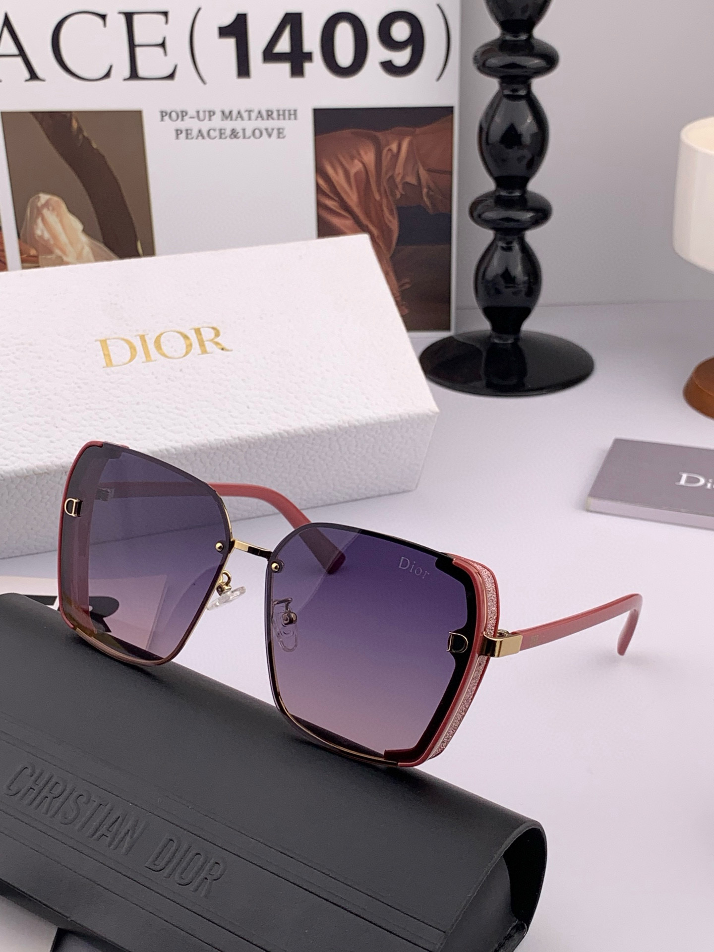  🔺 【DIOR-迪奥偏光太阳镜】2025开春新款 潮流爆款 时尚方框偏光太阳镜 高品质 佩戴舒适 网红