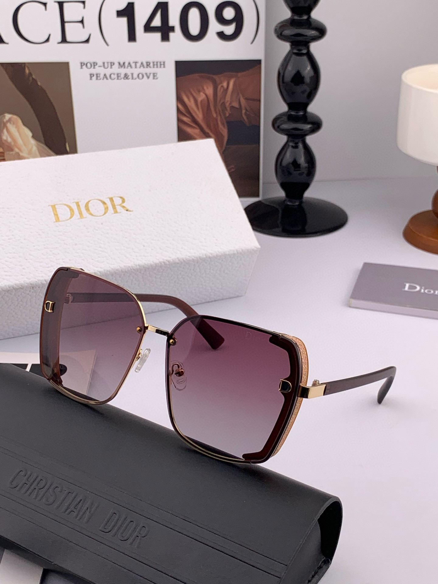  🔺 【DIOR-迪奥偏光太阳镜】2025开春新款 潮流爆款 时尚方框偏光太阳镜 高品质 佩戴舒适 网红
