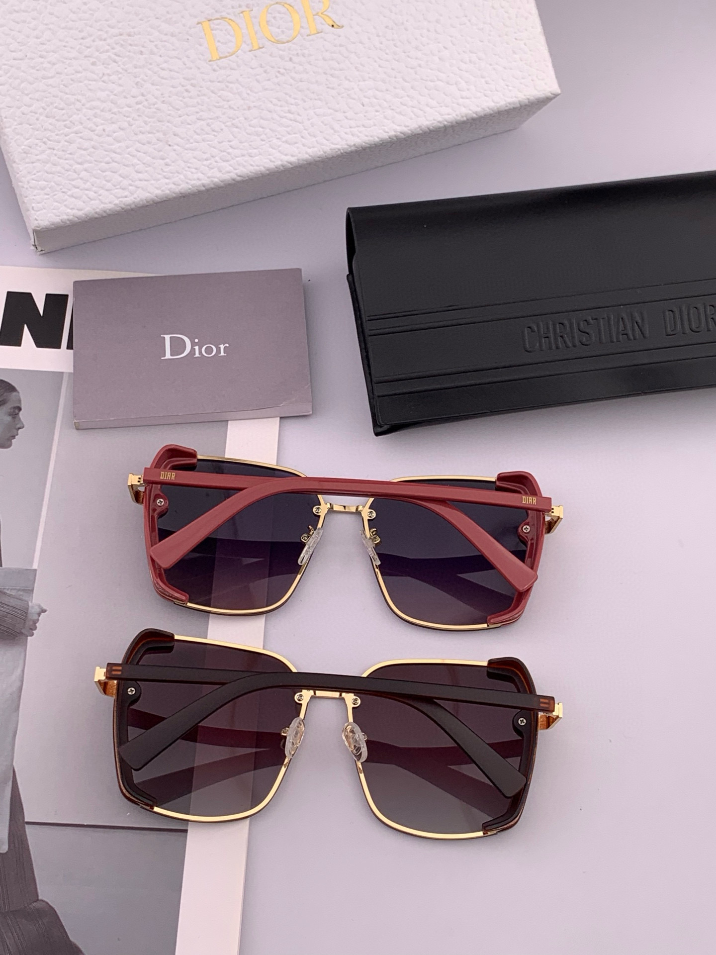  🔺 【DIOR-迪奥偏光太阳镜】2025开春新款 潮流爆款 时尚方框偏光太阳镜 高品质 佩戴舒适 网红