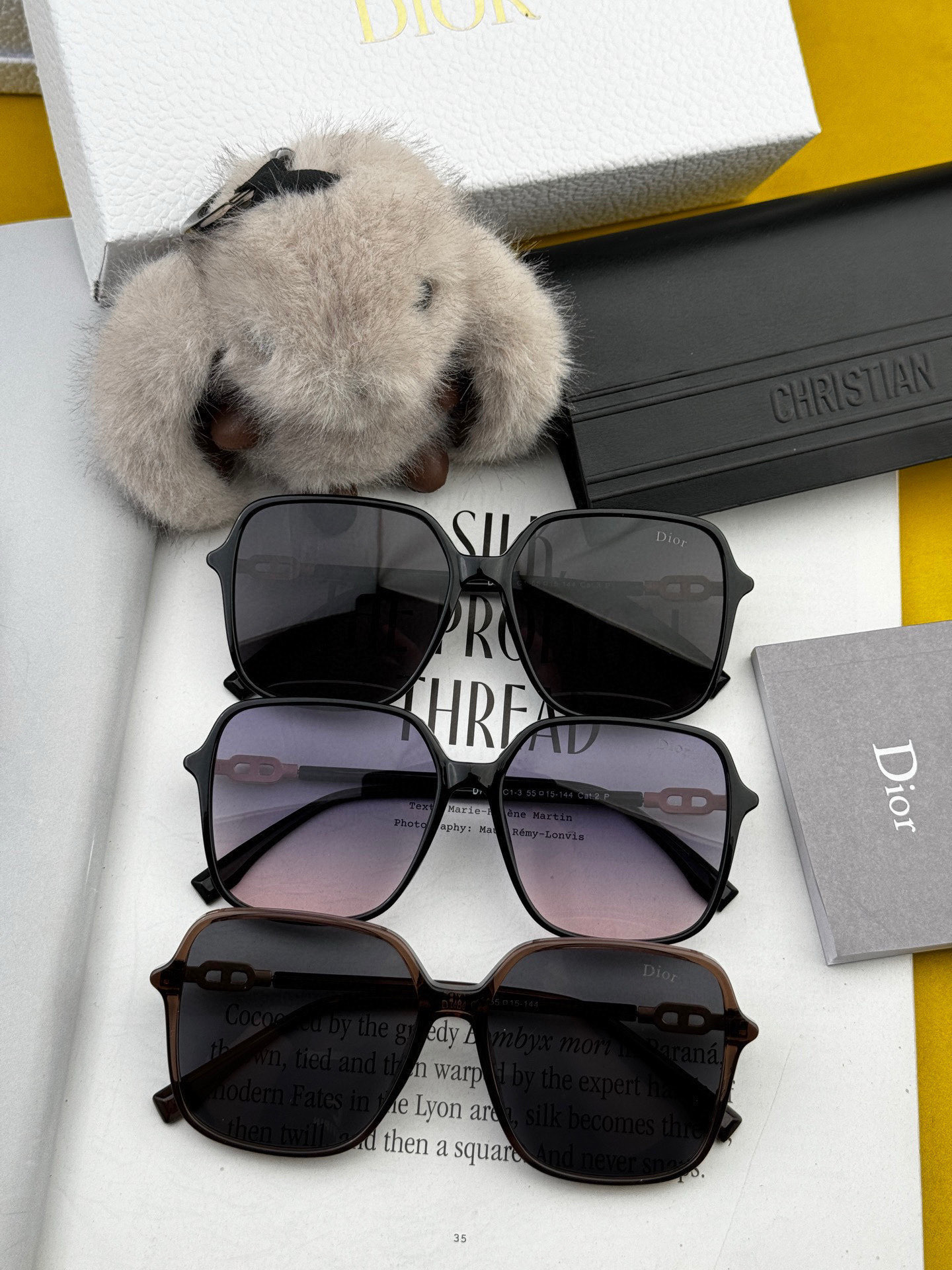   🔺 【DIOR】2025开春新款 潮流爆款 时尚圆框偏光太阳镜 高品质 佩戴舒适 网红潮款墨镜 女士