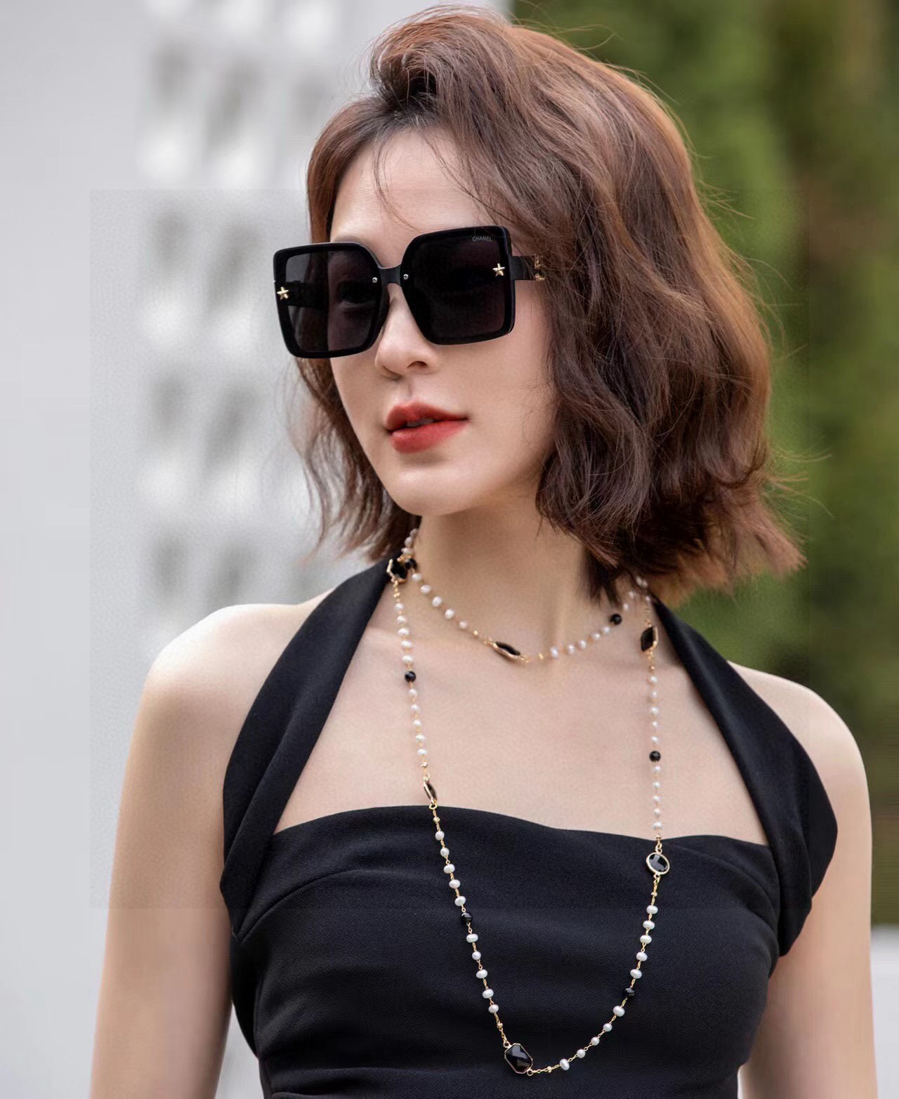   【CHANEL】香奈儿 2025新款潮流爆款 时尚方框太阳镜 佩戴舒适 网红潮款墨镜  女士高清加厚