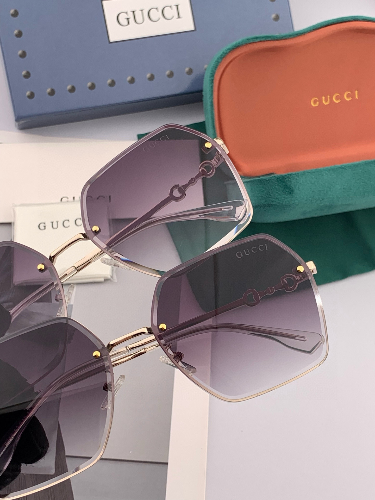  GUCCI-古驰意大利进口🇮🇹2025时尚潮流奢华装饰太阳眼镜 尼龙偏光高清太阳镜明星海报款 超高复杂