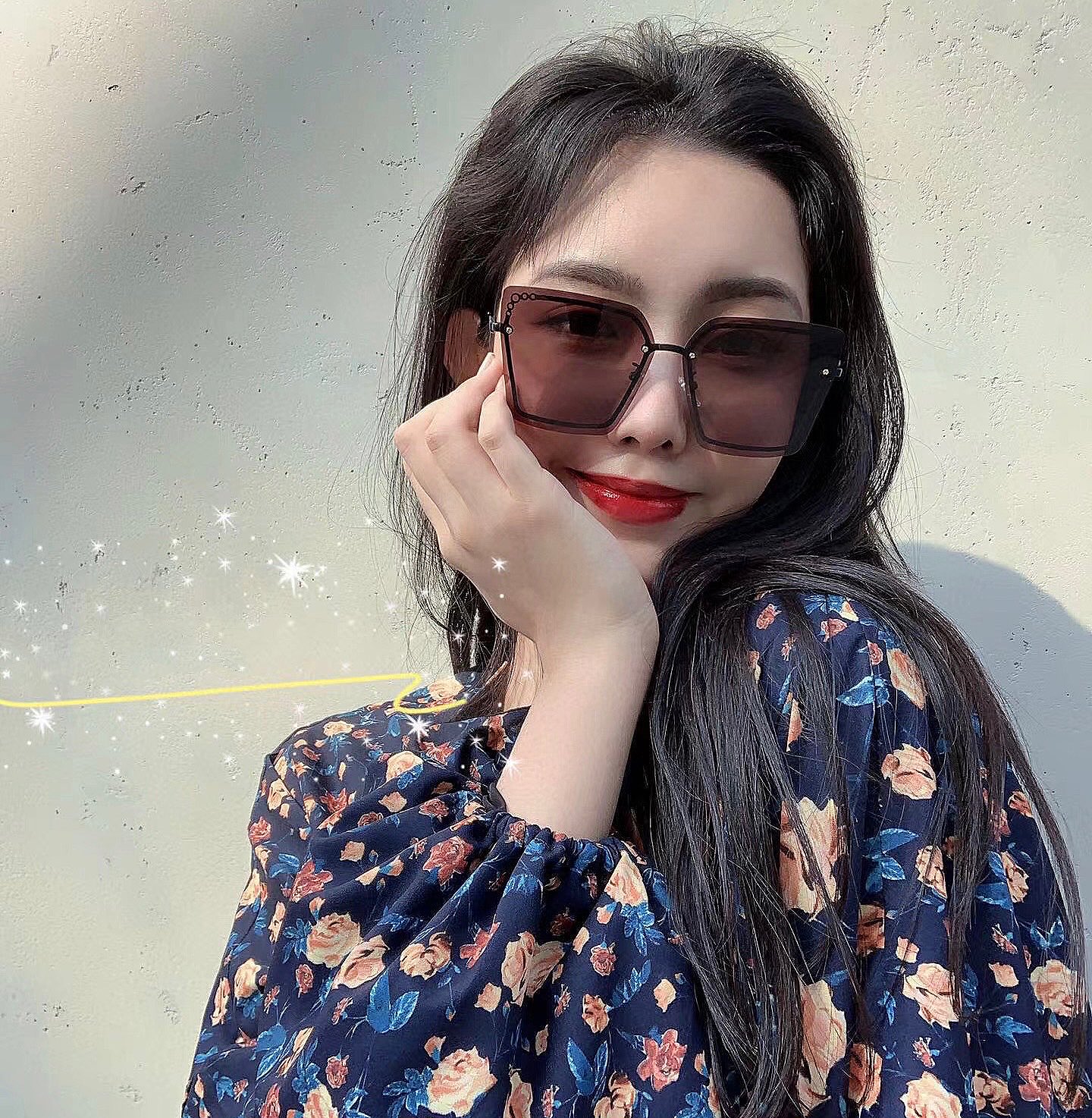  CHANE 香奈儿🌋☔️时尚无框太阳镜镜片 顶级奢侈品强 高品质胜利亲亲🍦🍨 得意 气质非凡😄 🍫🍪女