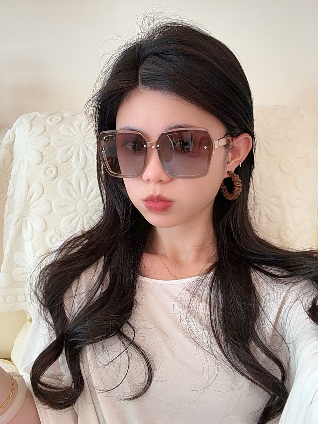   【TR偏光系列】GUCCI大框太阳镜墨镜  经典的方框设计，不挑脸型，无论搭配大衣还是连衣裙都非常显