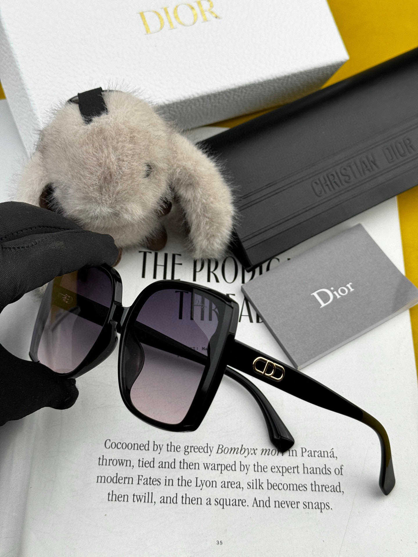  🔺 【DIOR-迪奥】2025开春新款 潮流爆款 时尚方框偏光太阳镜 高品质 佩戴舒适 网红潮款墨镜 