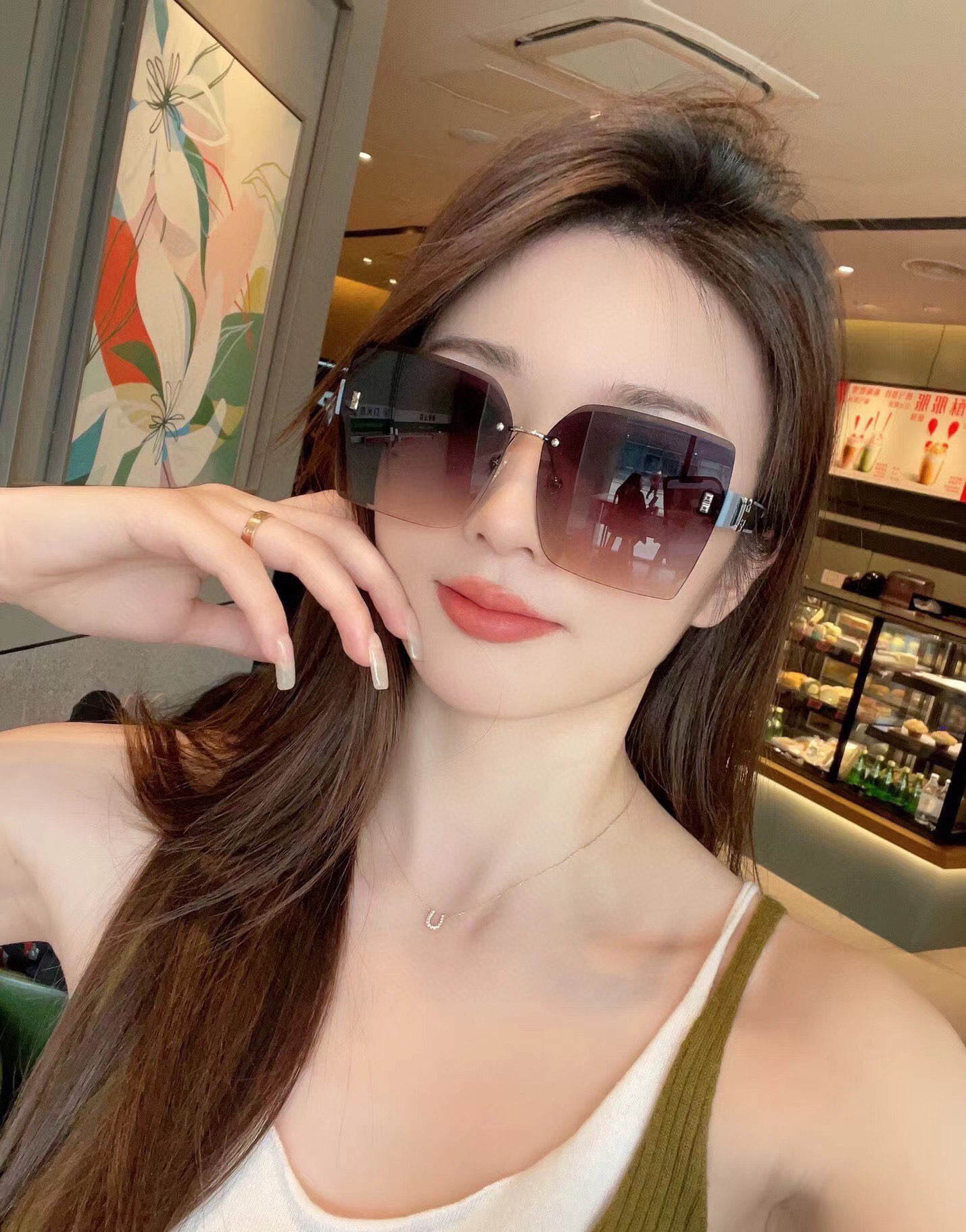   【TR偏光系列】爱马仕   经典的方框设计，不挑脸型，无论搭配大衣还是连衣裙都非常显气质尼龙偏光镜片