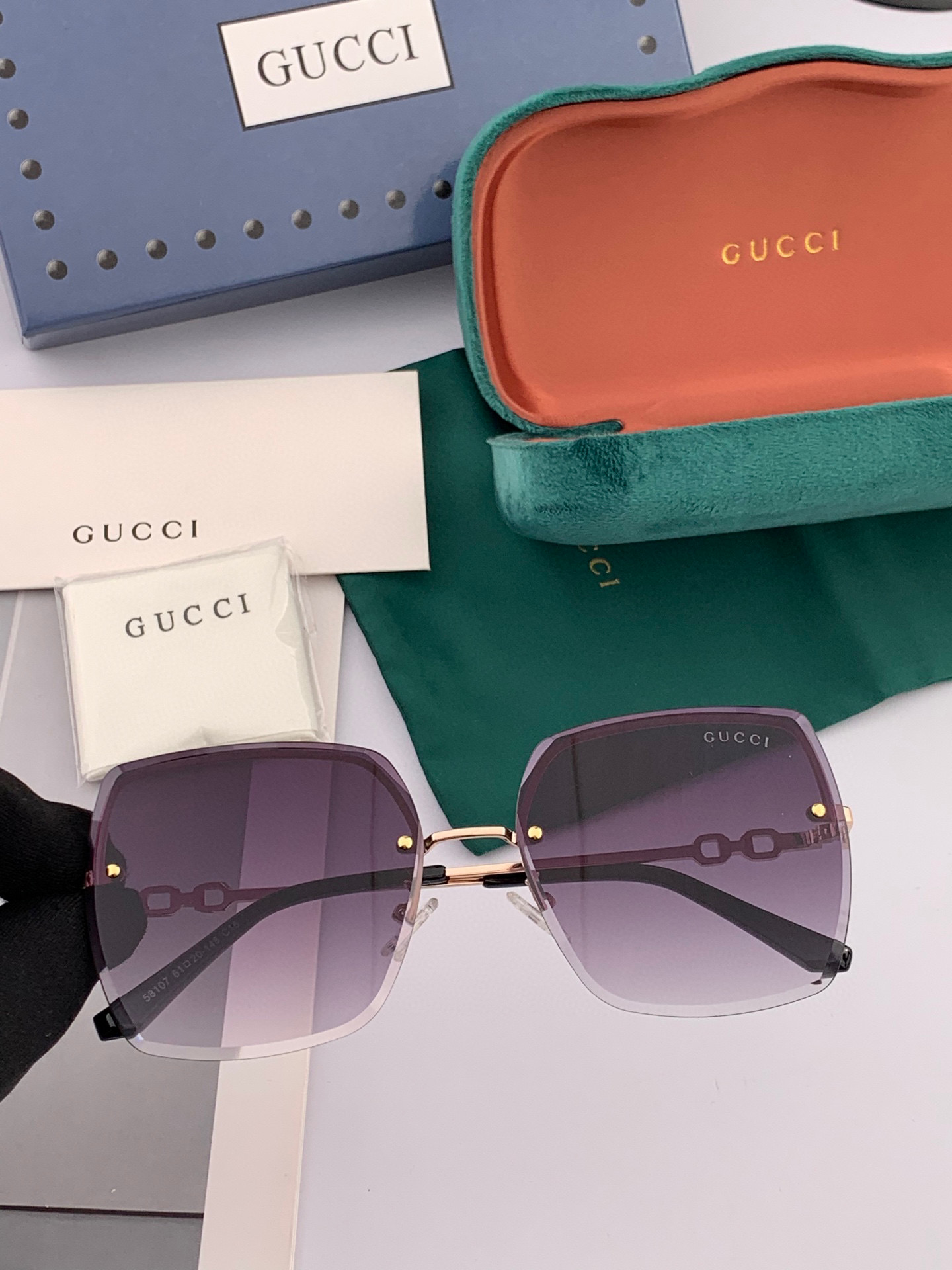  GUCCI-古驰意大利进口🇮🇹2025时尚潮流奢华装饰太阳眼镜 尼龙高清太阳镜明星海报款 超高复杂工艺