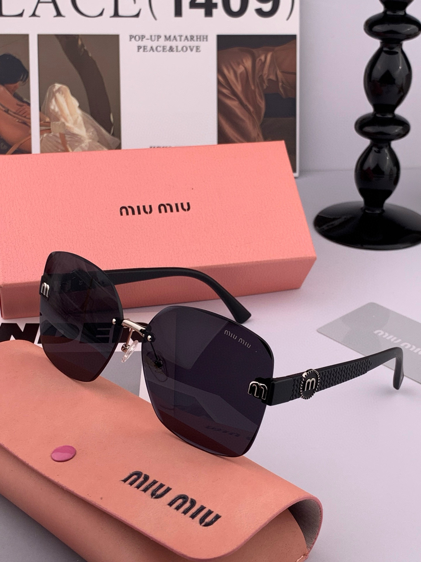   MIUMIU/缪缪🖇🖇2025开春新款🌟闪耀新款璀璨登台 ❤❤太阳镜潮品 精致个性设计简约时尚 专柜