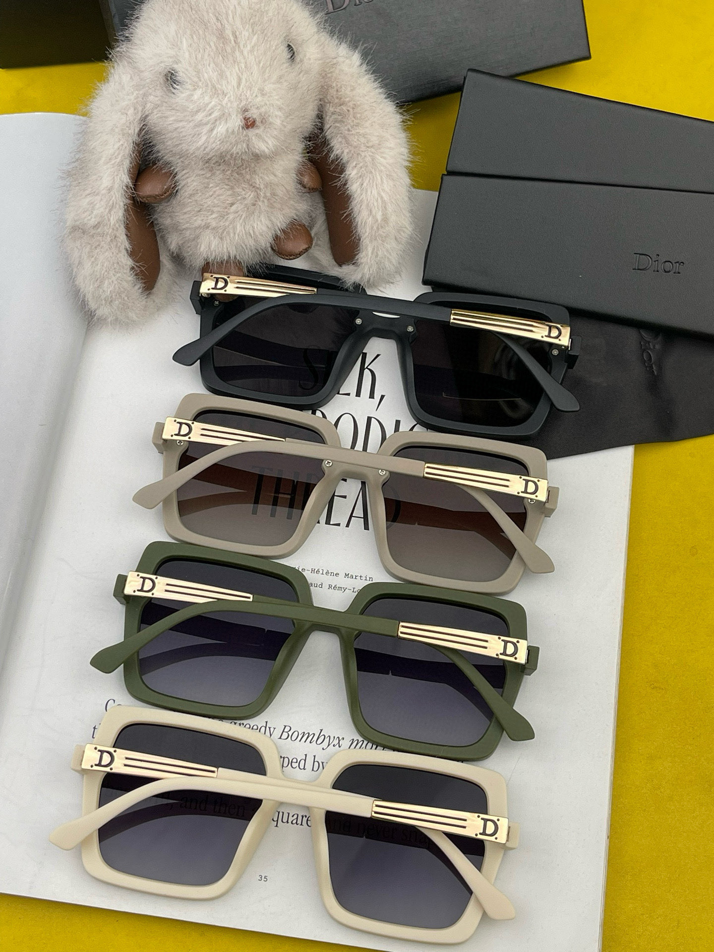 🔺 【DIOR-迪奥】2025开春新款 潮流爆款 时尚方框偏光太阳镜 高品质 佩戴舒适 网红潮款墨镜 女