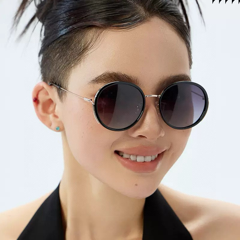  🔺 【GUCCI-偏光太阳镜】2025开春新款 潮流爆款 时尚圆框偏光太阳镜 高品质 佩戴舒适 网红潮