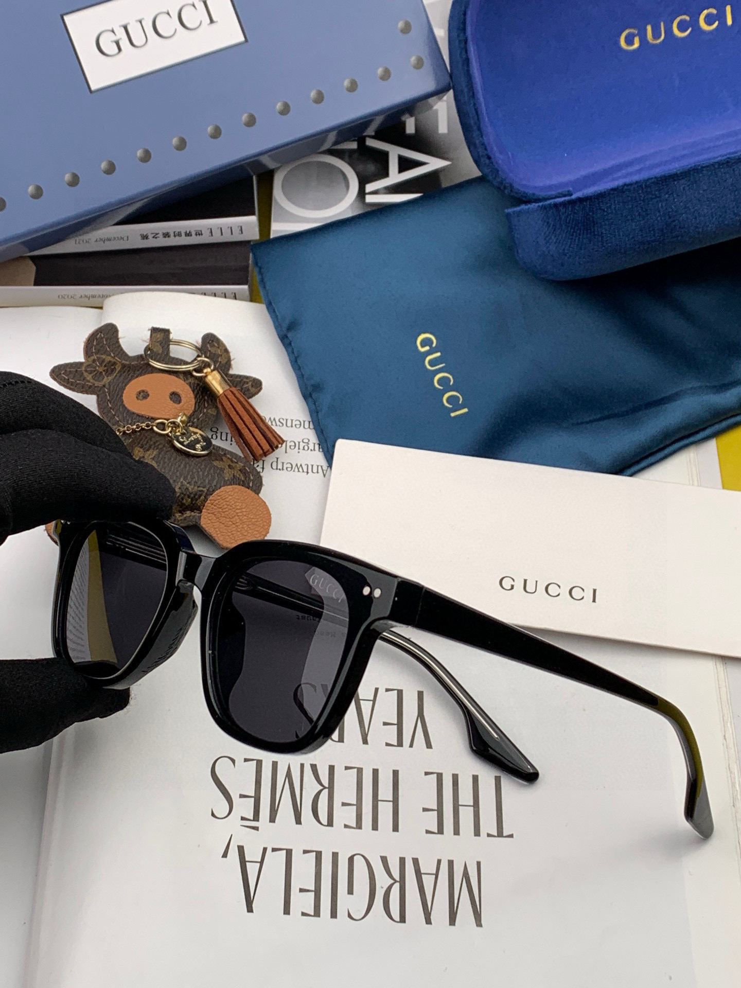  【TR偏光系列】Gucci   经典的方框设计，不挑脸型，无论搭配大衣还是连衣裙都非常显气质尼龙偏光镜