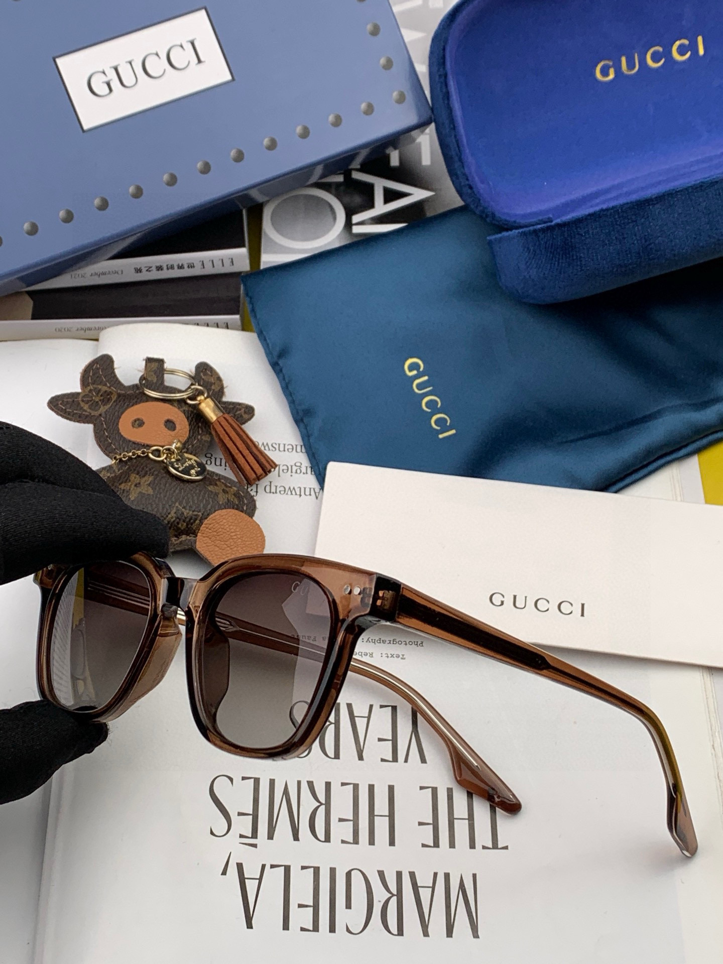  【TR偏光系列】Gucci   经典的方框设计，不挑脸型，无论搭配大衣还是连衣裙都非常显气质尼龙偏光镜