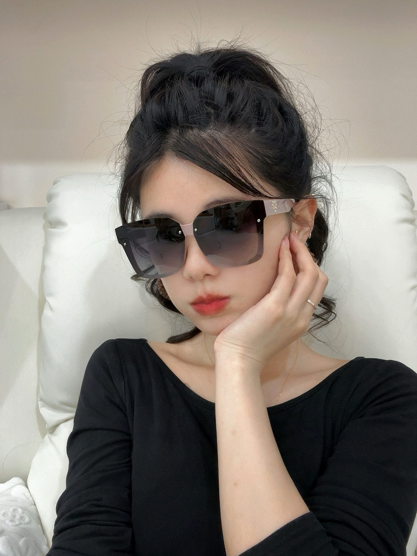  【CHANEL】香奈儿 2025新款潮流爆款 时尚方框太阳镜 佩戴舒适 网红潮款墨镜  ♥️♥️型号：