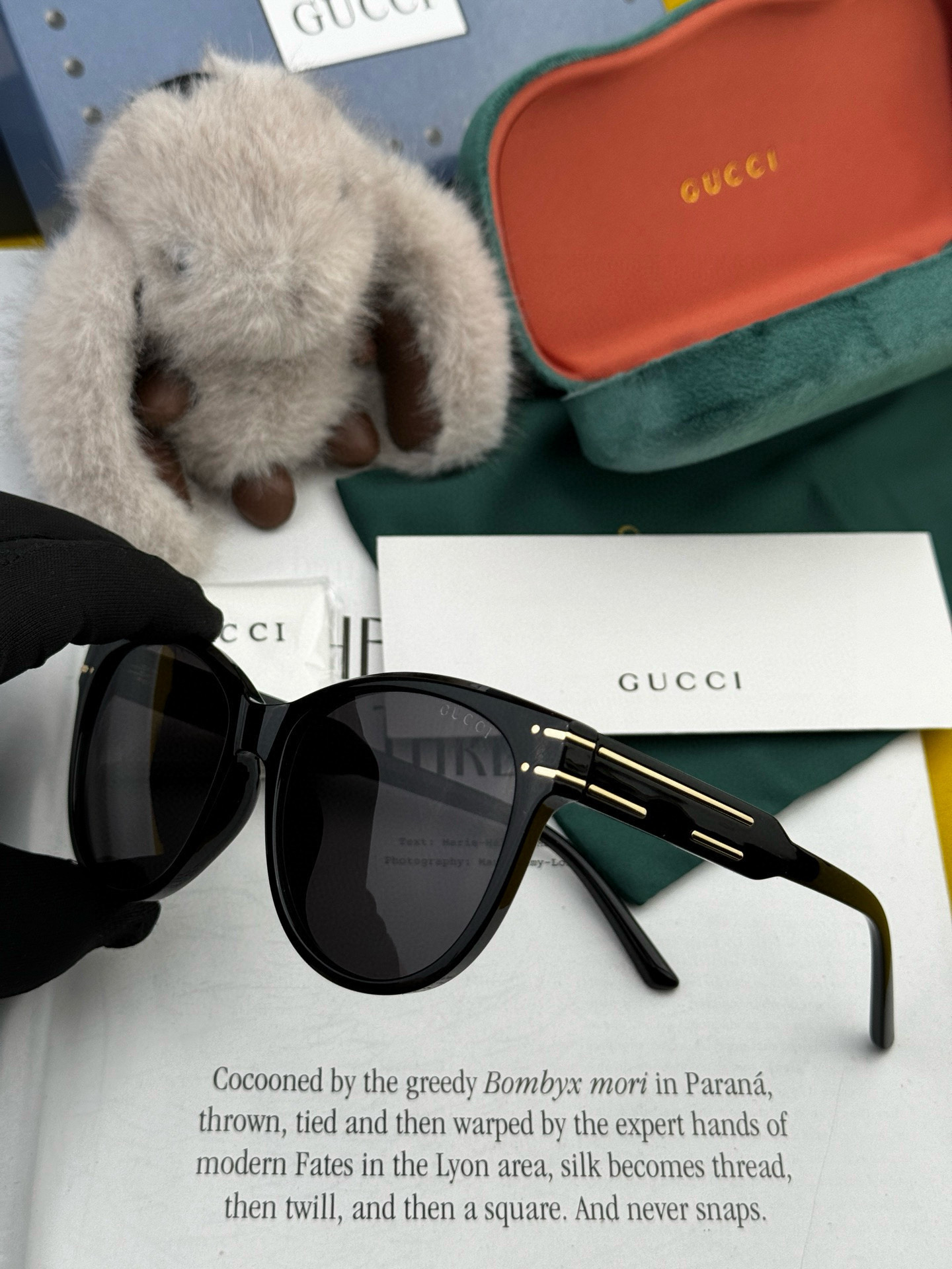  🔺 【GUCCI-偏光太阳镜】2025开春新款 潮流爆款 时尚圆框偏光太阳镜 高品质 佩戴舒适 网红潮