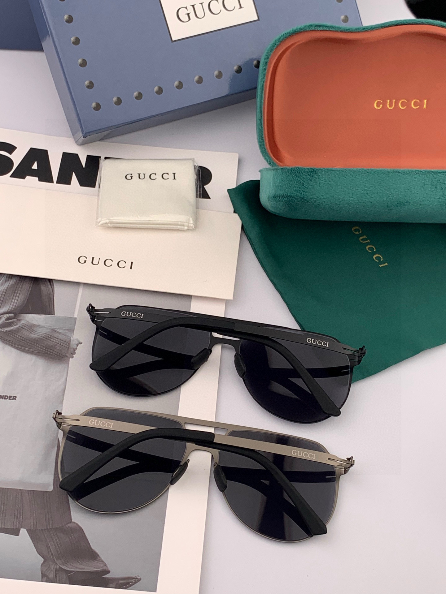 ♦️ GUCCI 2025新款男女情侣款太阳镜多边形墨镜iP电镀永不褪色 超轻超有弹性整幅眼镜无螺丝重要