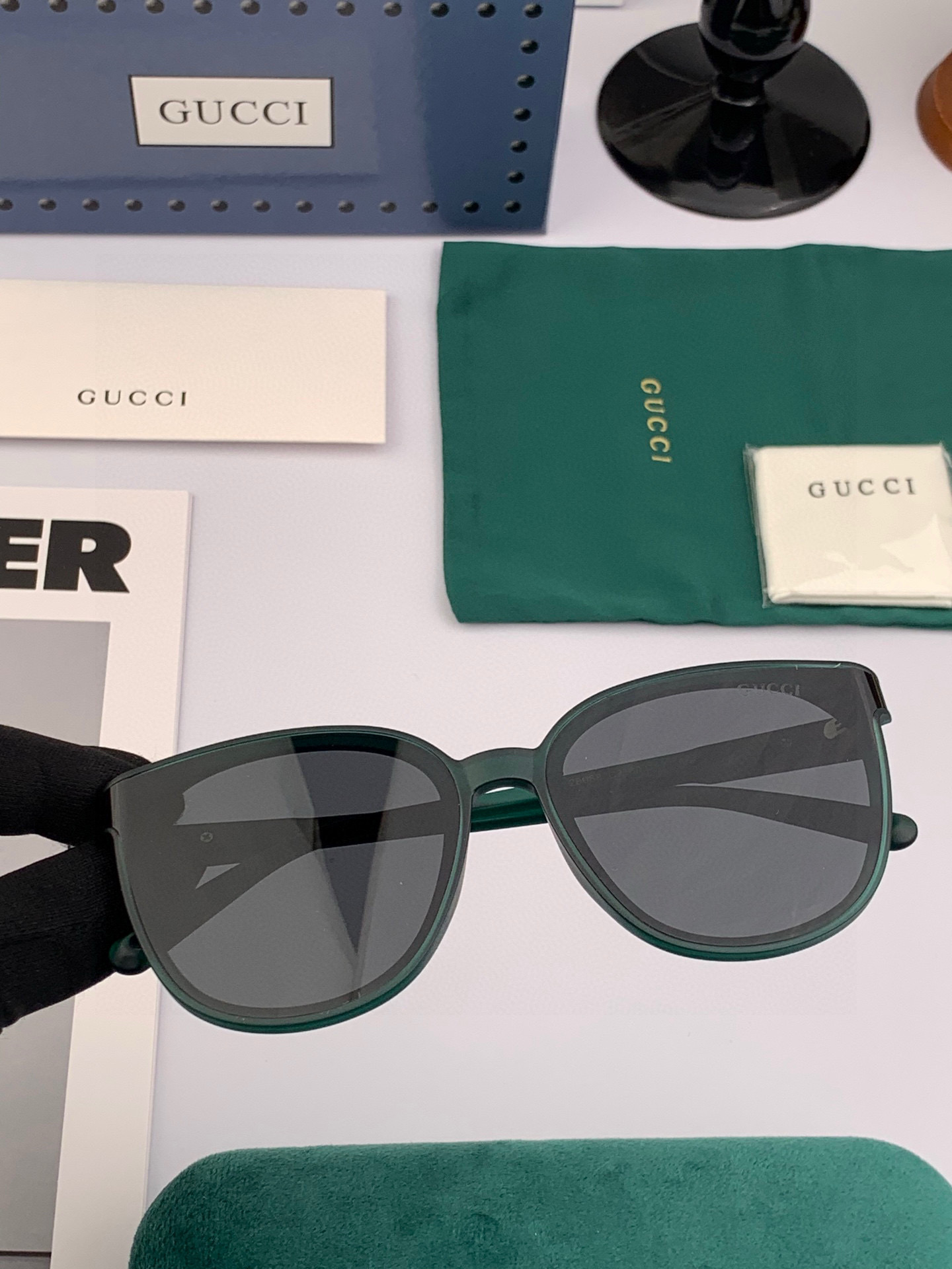 🔺 【GUCCI】2025开春新款 潮流爆款 时尚圆框偏光太阳镜 高品质 佩戴舒适 网红潮款墨镜 女士高