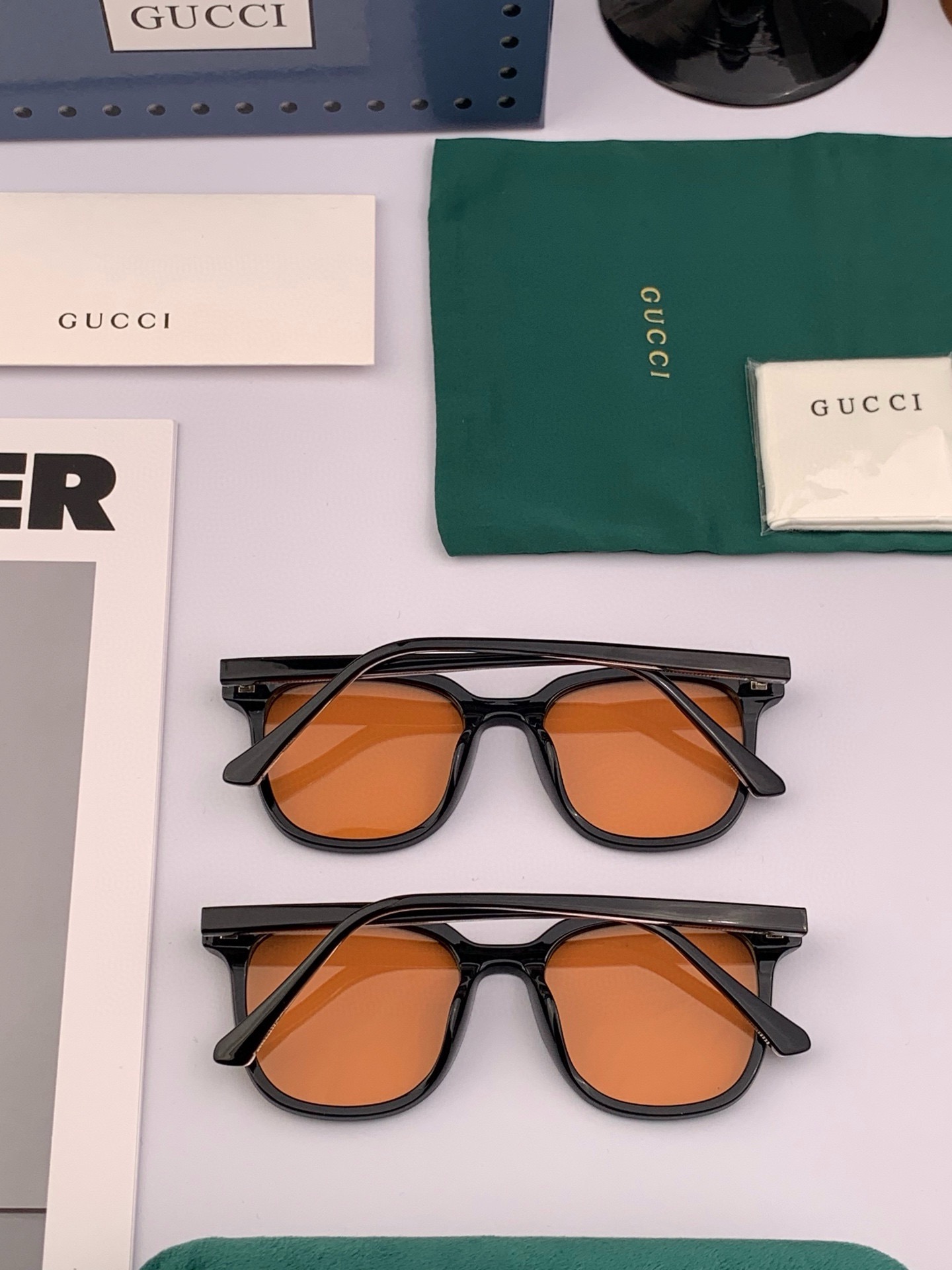 🔺GUCCI🔻古驰 GG圆框太阳镜 完美品质 🎓独特设计  适合各种脸型 亮相时装周 超时尚百搭 实物