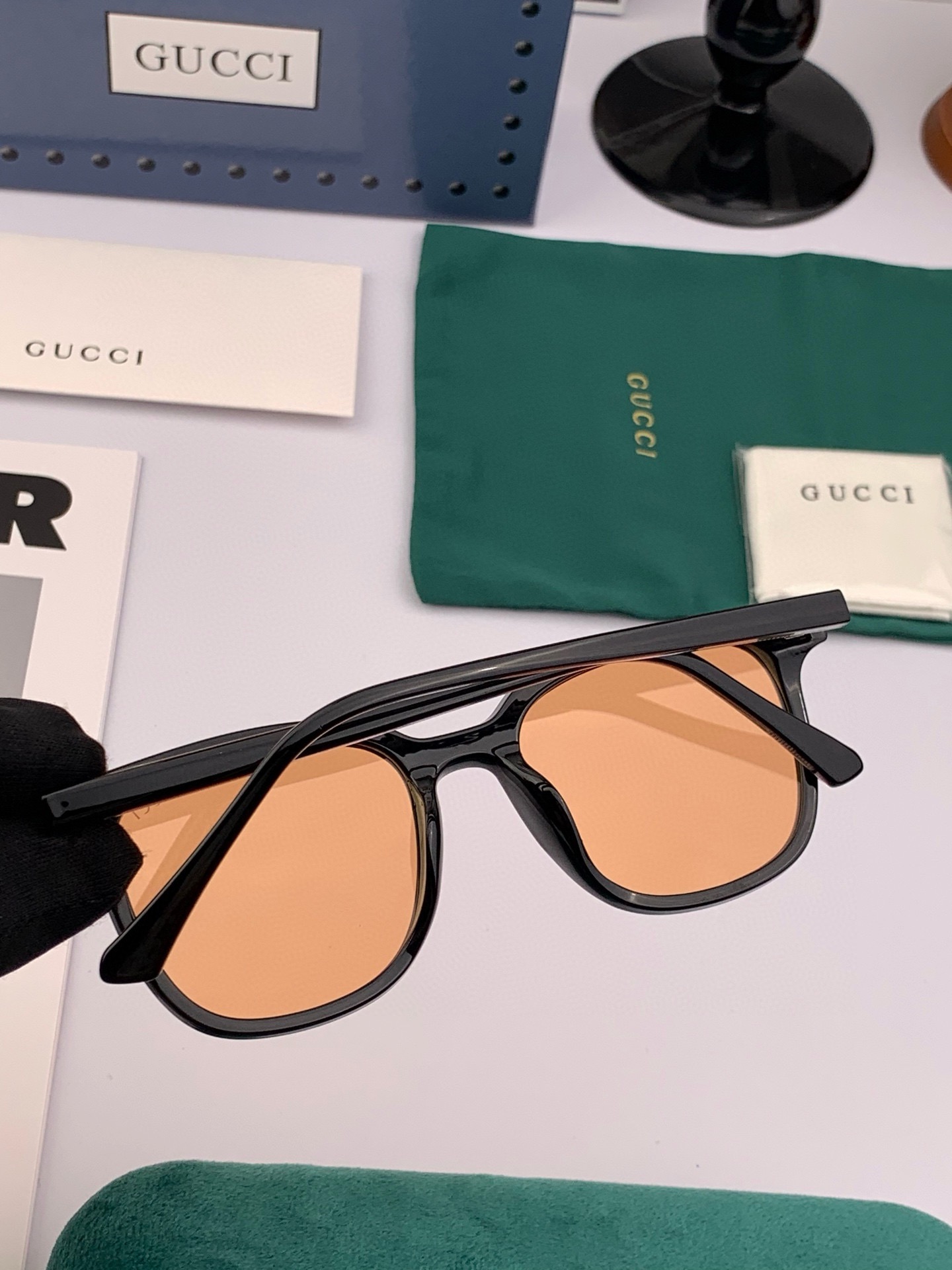  🔺GUCCI🔻古驰 GG圆框太阳镜 完美品质 🎓独特设计  适合各种脸型 亮相时装周 超时尚百搭 实物