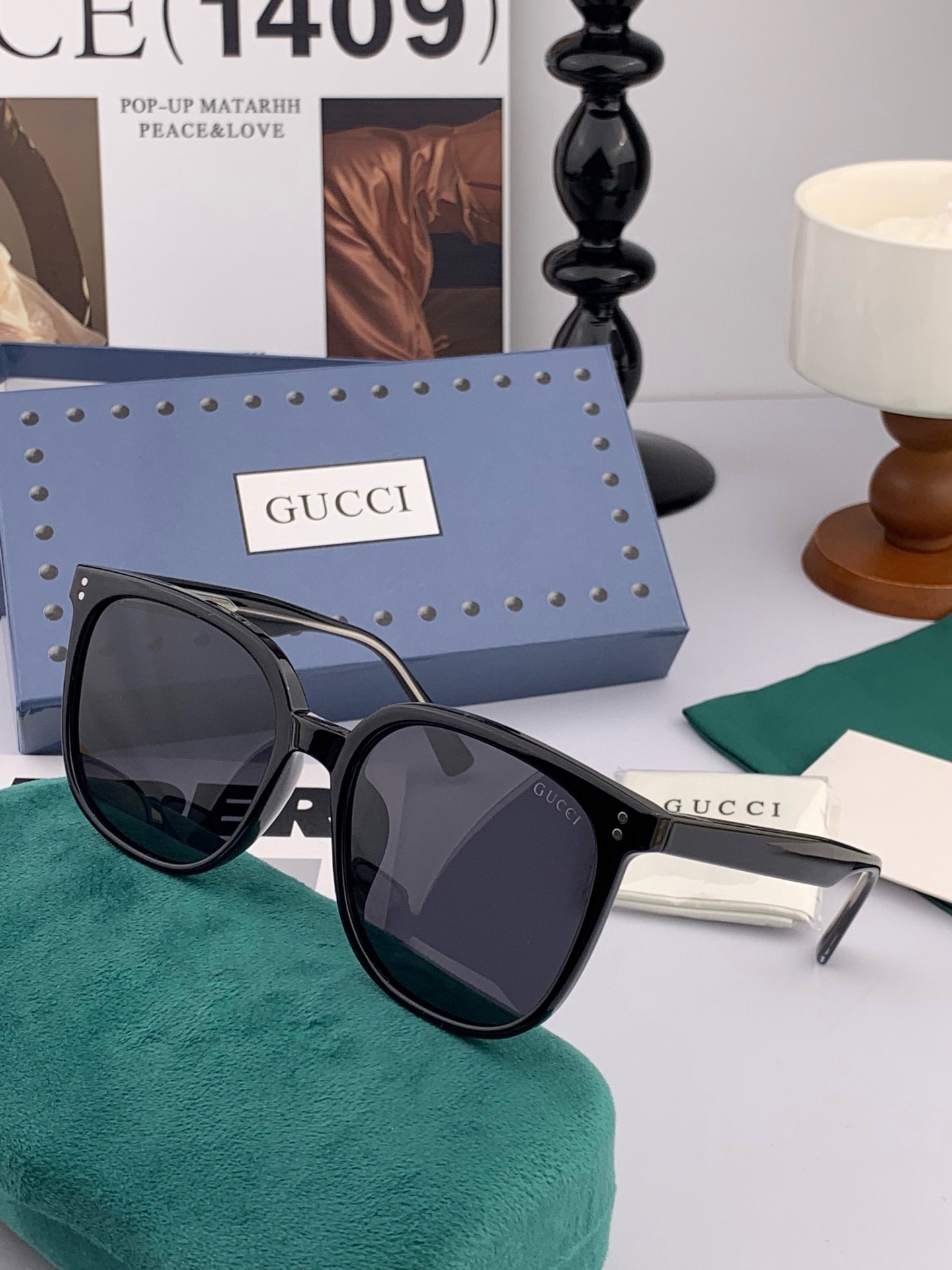  🔺GUCCI🔻古驰 GG圆框太阳镜 完美品质 🎓独特设计  适合各种脸型 亮相时装周 超时尚百搭 实物