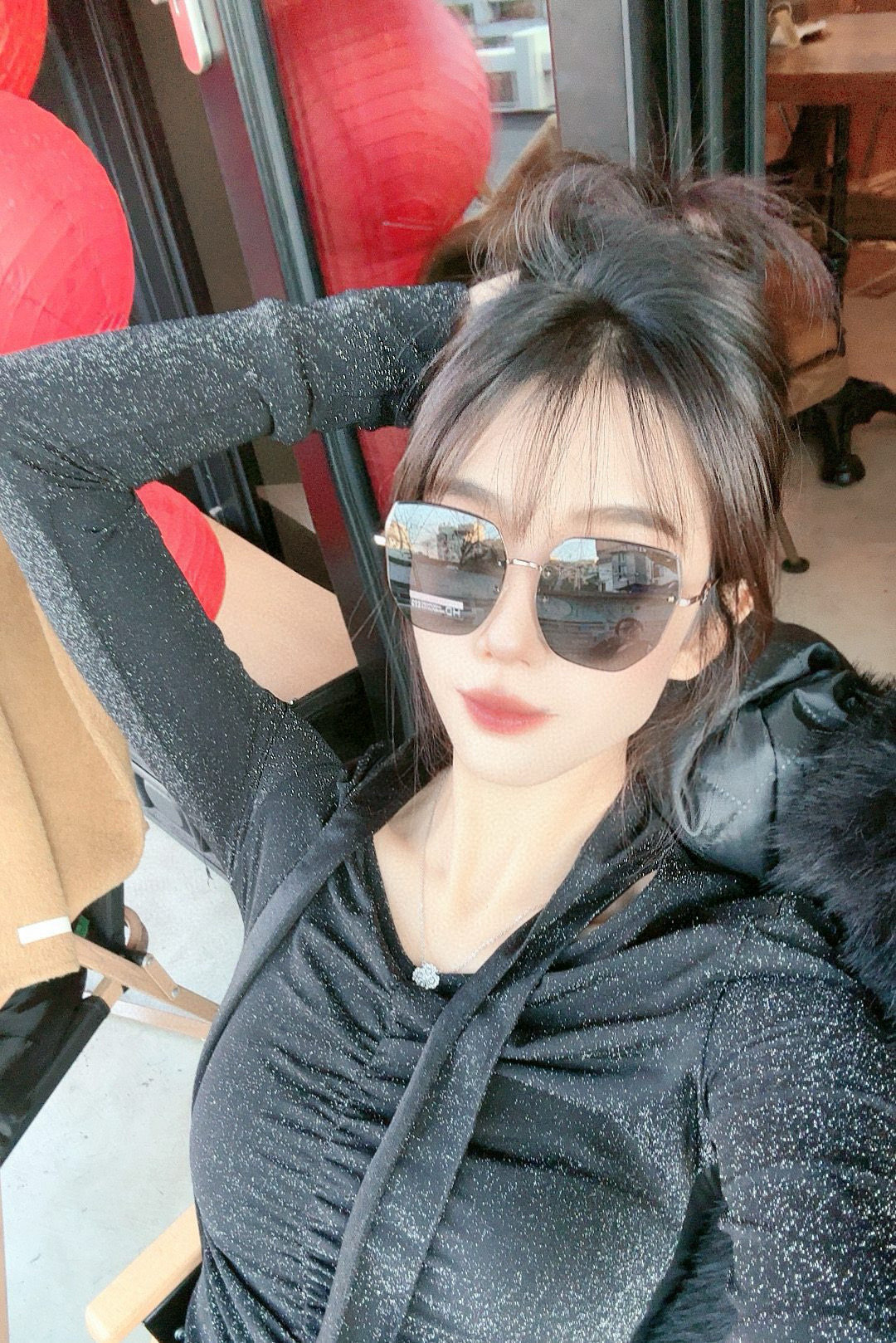   DIOR🌋☔️时尚无框太阳镜镜片 顶级奢侈品强 高品质胜利亲亲🍦🍨 得意 气质非凡😄 🍫🍪女士开车墨