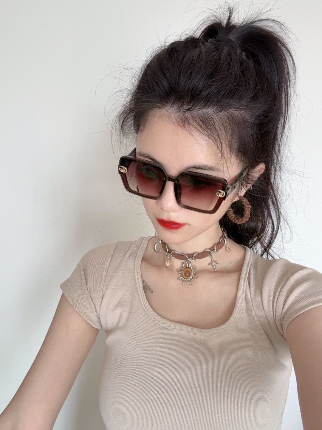 NO:363157,【GUCCI】2025 Spring New Model Fashion Hot Fashionable Sunglasses High Quality Comfortable Wearing Internet celebrity trendy sunglasses Model G6130 Glasses Sunglasses Sunglasses, Glasses, gucci19860909【GUCCI】2025开春新款 潮流爆款 时尚方框太阳镜 高品质 佩戴舒适 网红潮款墨镜 型号G6130眼镜墨镜太阳镜,眼镜,gucci,glasses