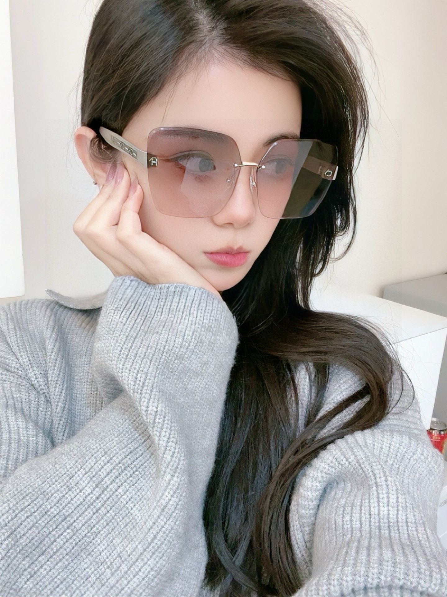 🔺 【香奈儿】2025开春新款 潮流爆款 时尚方框太阳镜 高品质 佩戴舒适 网红潮款墨镜 女士高清加厚偏