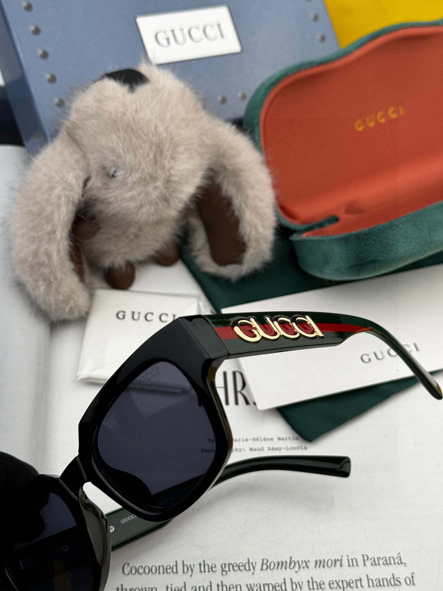  🔺 【GUCCI】2025开春新款 潮流爆款 时尚方框太阳镜 高品质 佩戴舒适 网红潮款墨镜 型号：G