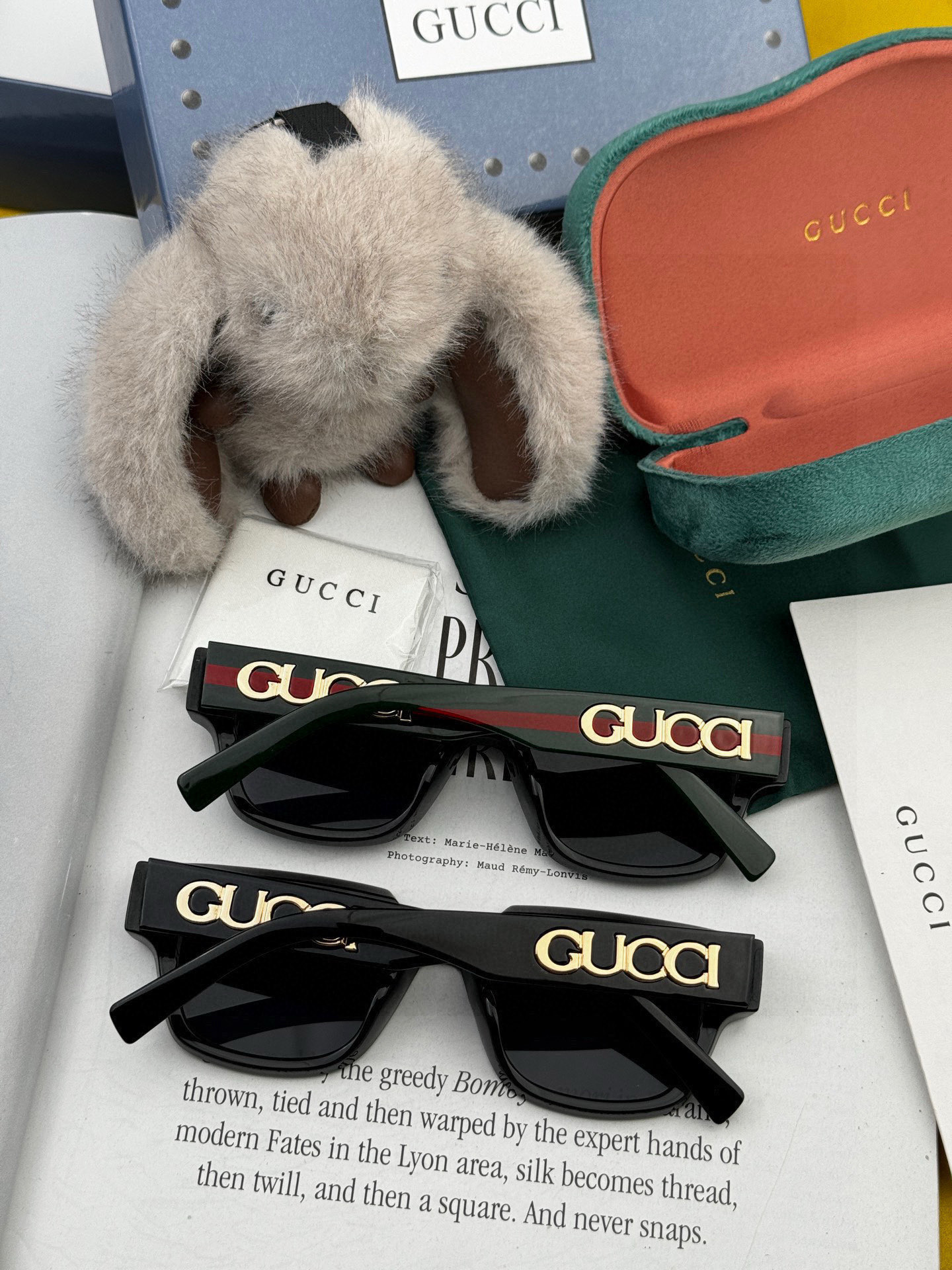  🔺 【GUCCI】2025开春新款 潮流爆款 时尚方框太阳镜 高品质 佩戴舒适 网红潮款墨镜 型号：G