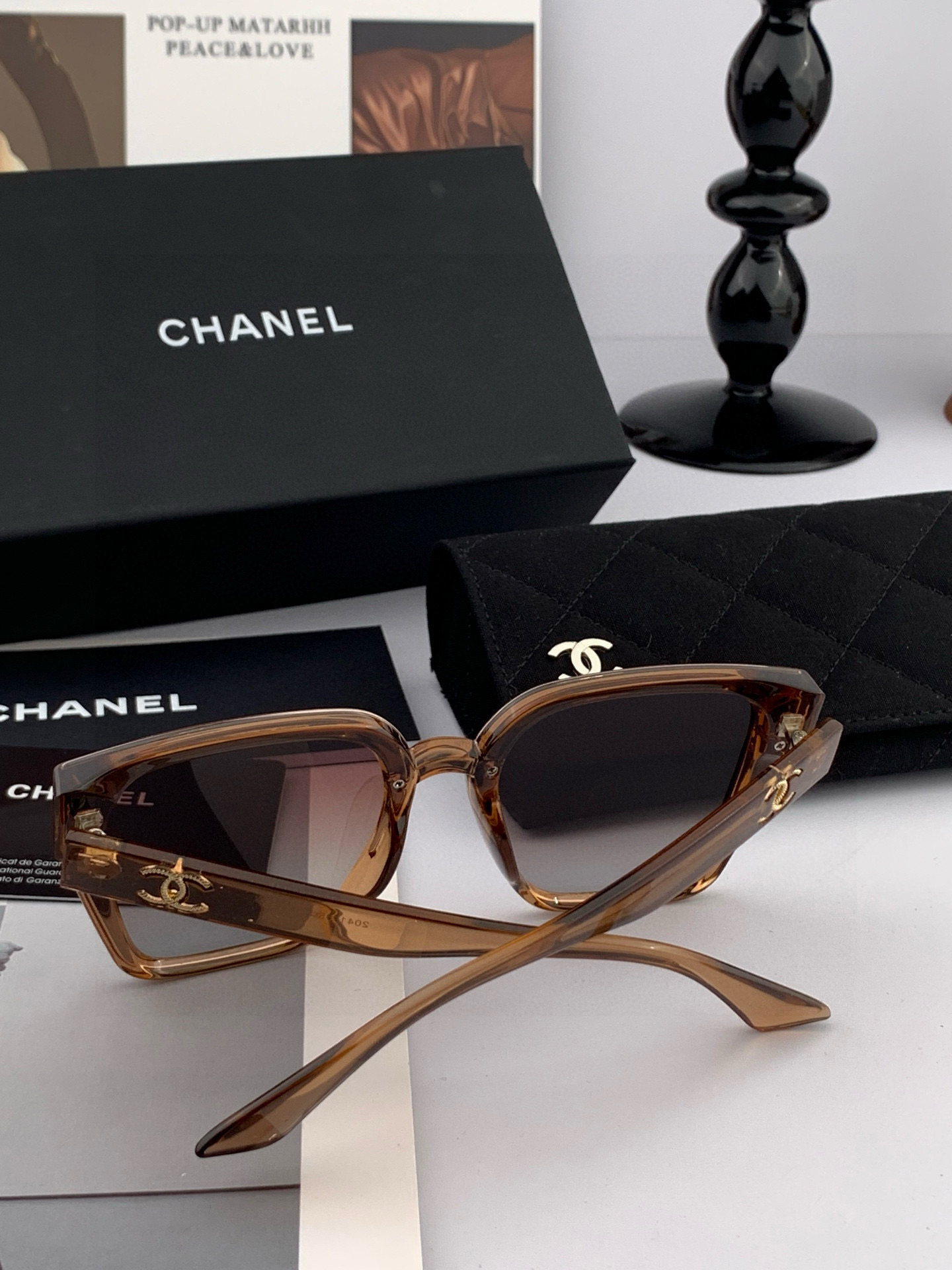  CHANEL香奈儿 2025年开春新款  潮爆流款 时尚圆框太阳镜 高品质 佩戴舒适 网红潮墨款镜 型