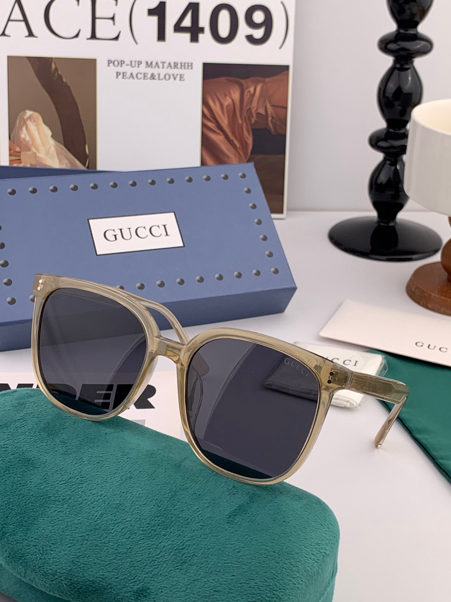  🔺GUCCI🔻古驰 GG圆框太阳镜 完美品质 🎓独特设计  适合各种脸型 亮相时装周 超时尚百搭 实物
